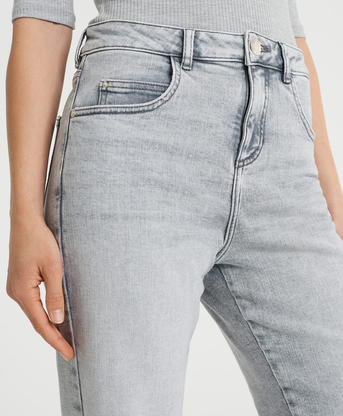 Opus Jeans Lani Stone Licht Grijs