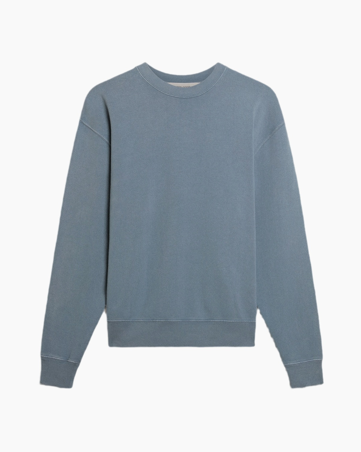 solemijn, crewehals, langarm, blauw, katoen