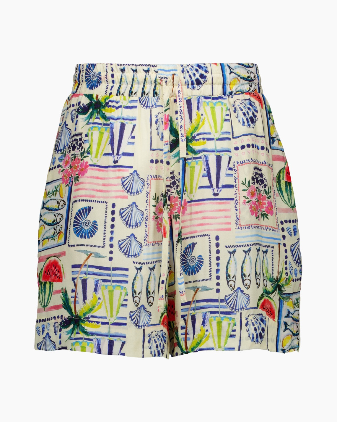 broekjes, print, doordruk, zomer, strandkleding