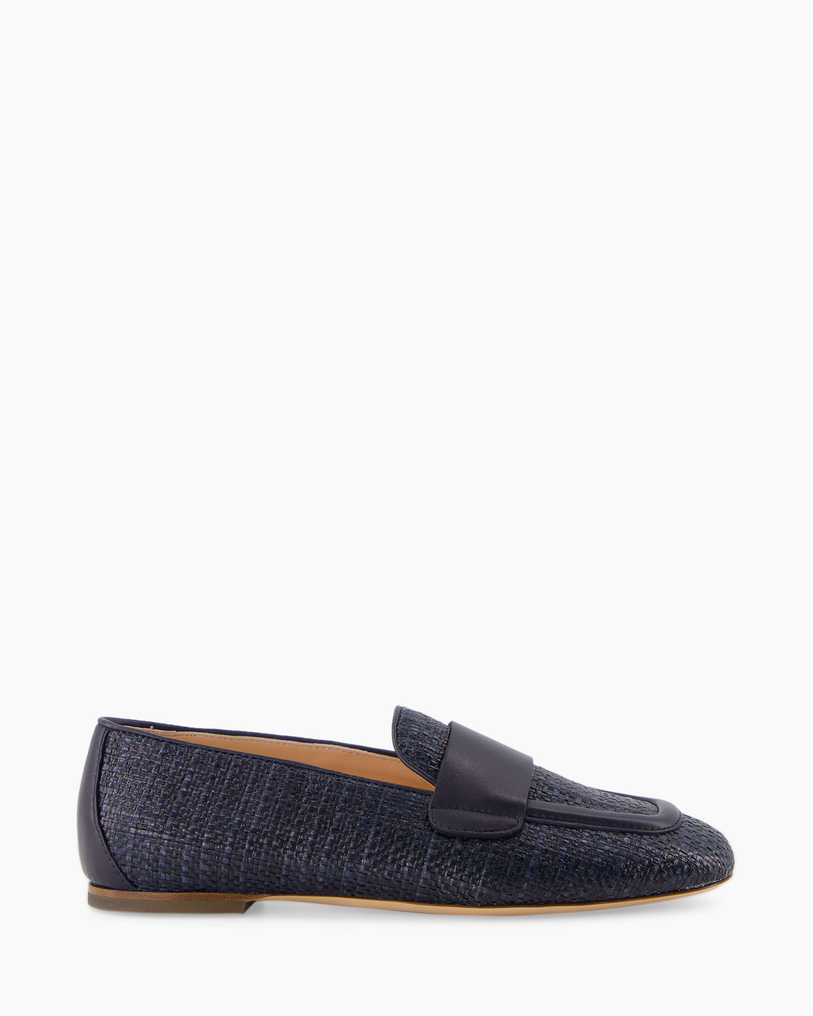 Loafer Sheryl Raffia Donker Blauw Loafer Sheryl Raffia Donker Blauw