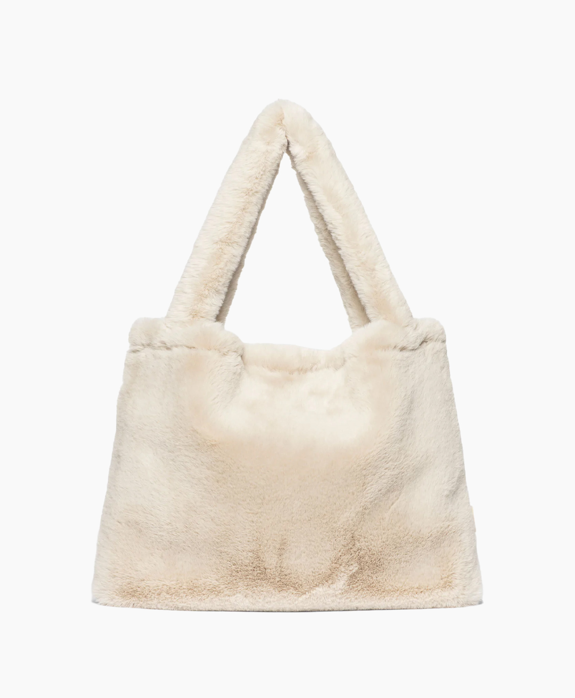Studio Noos Shopper Faux Fur Mom Bag Beige