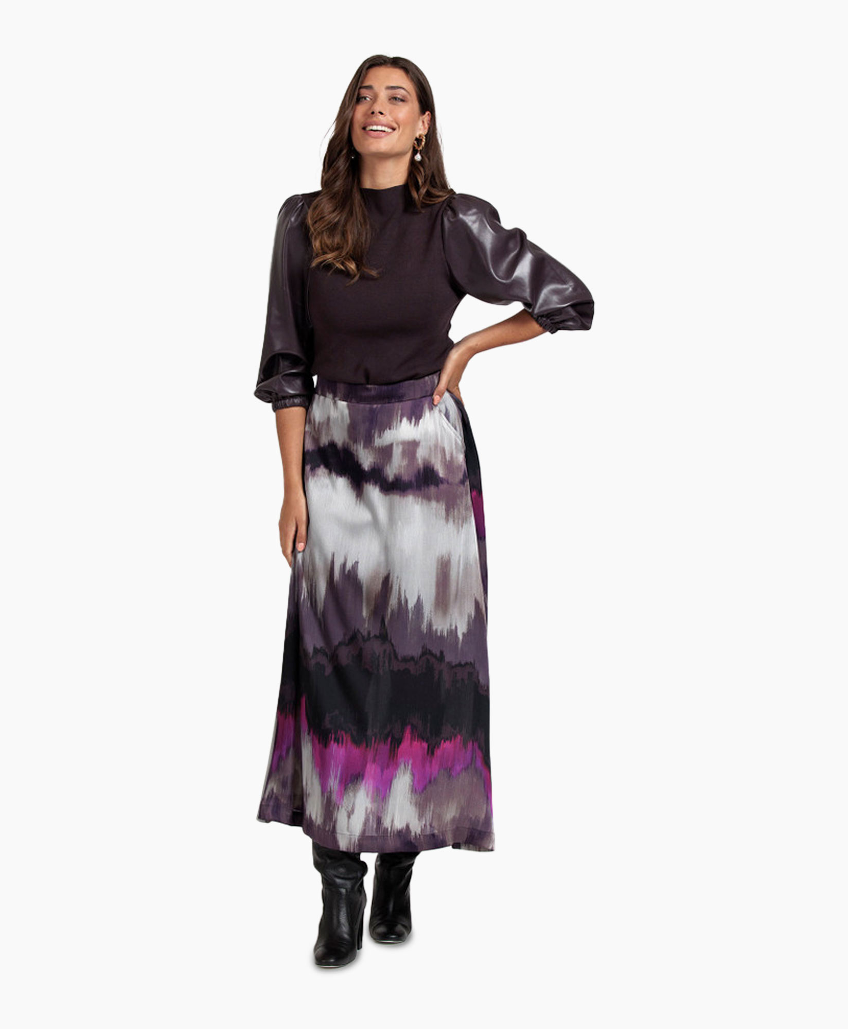 Rok Stevie Crepe Skirt COMBO L