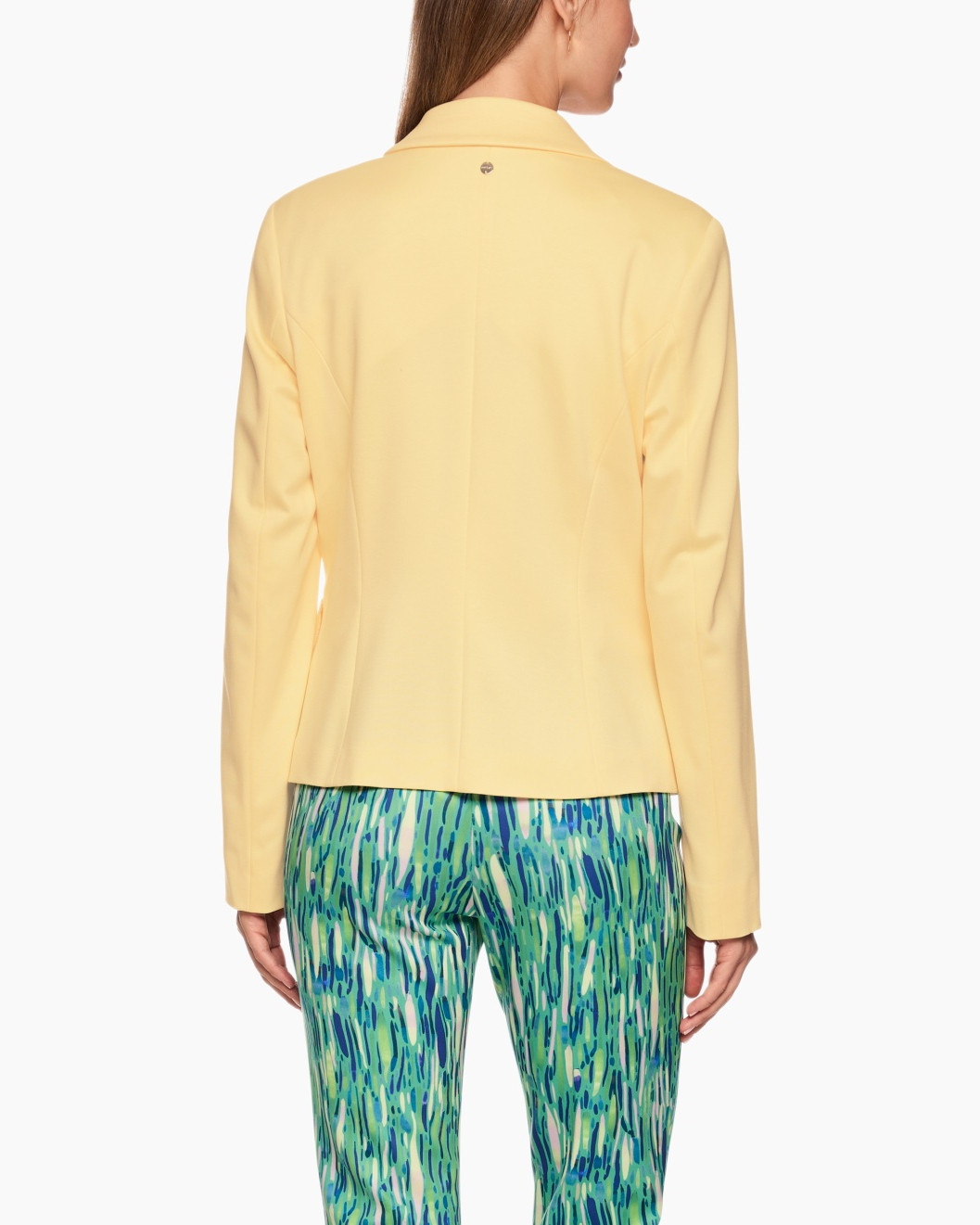 blazer, jacket, peach, solids, lapels