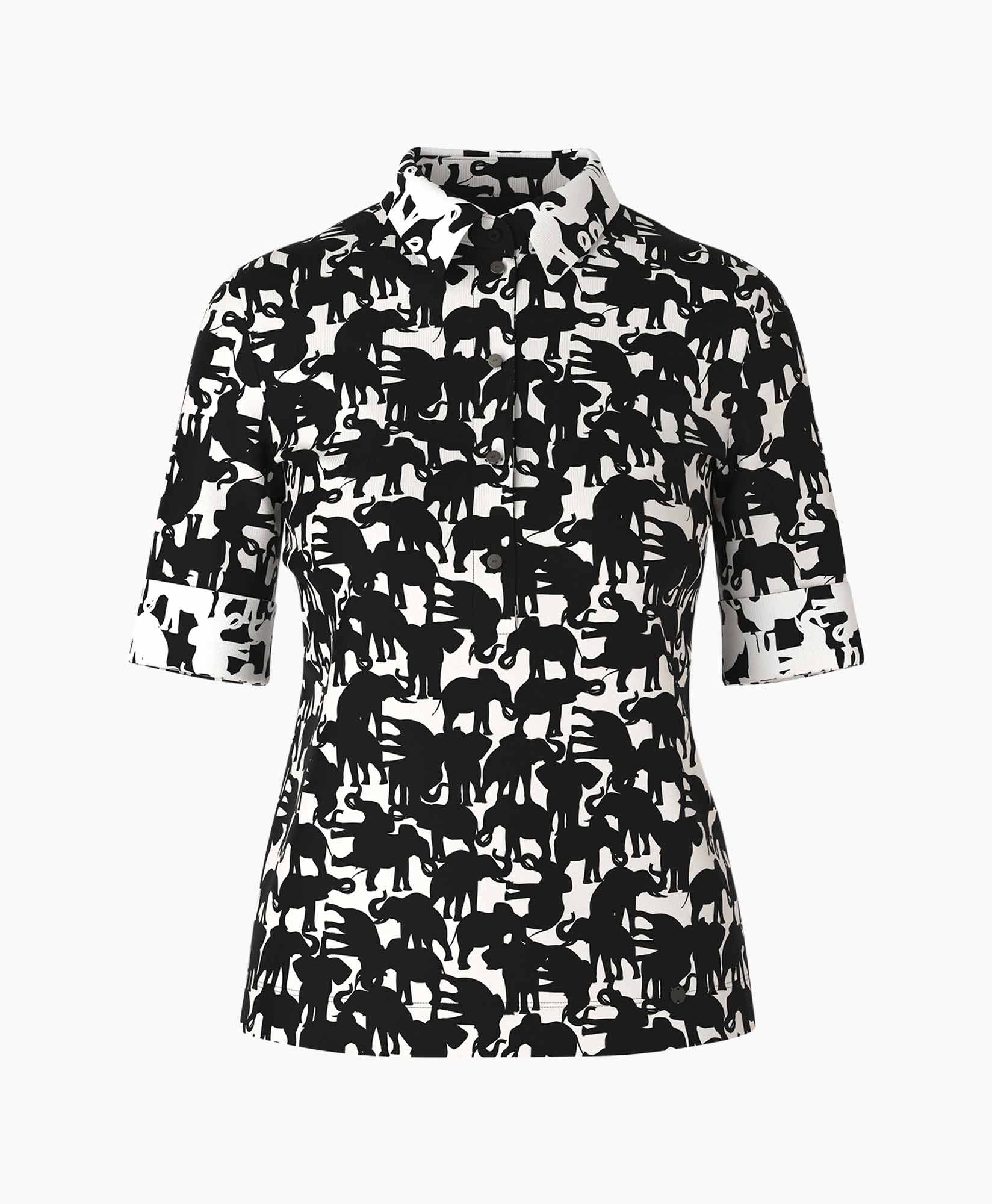 Marccain Collectie Polo Wc 53.04 J11 Zwart