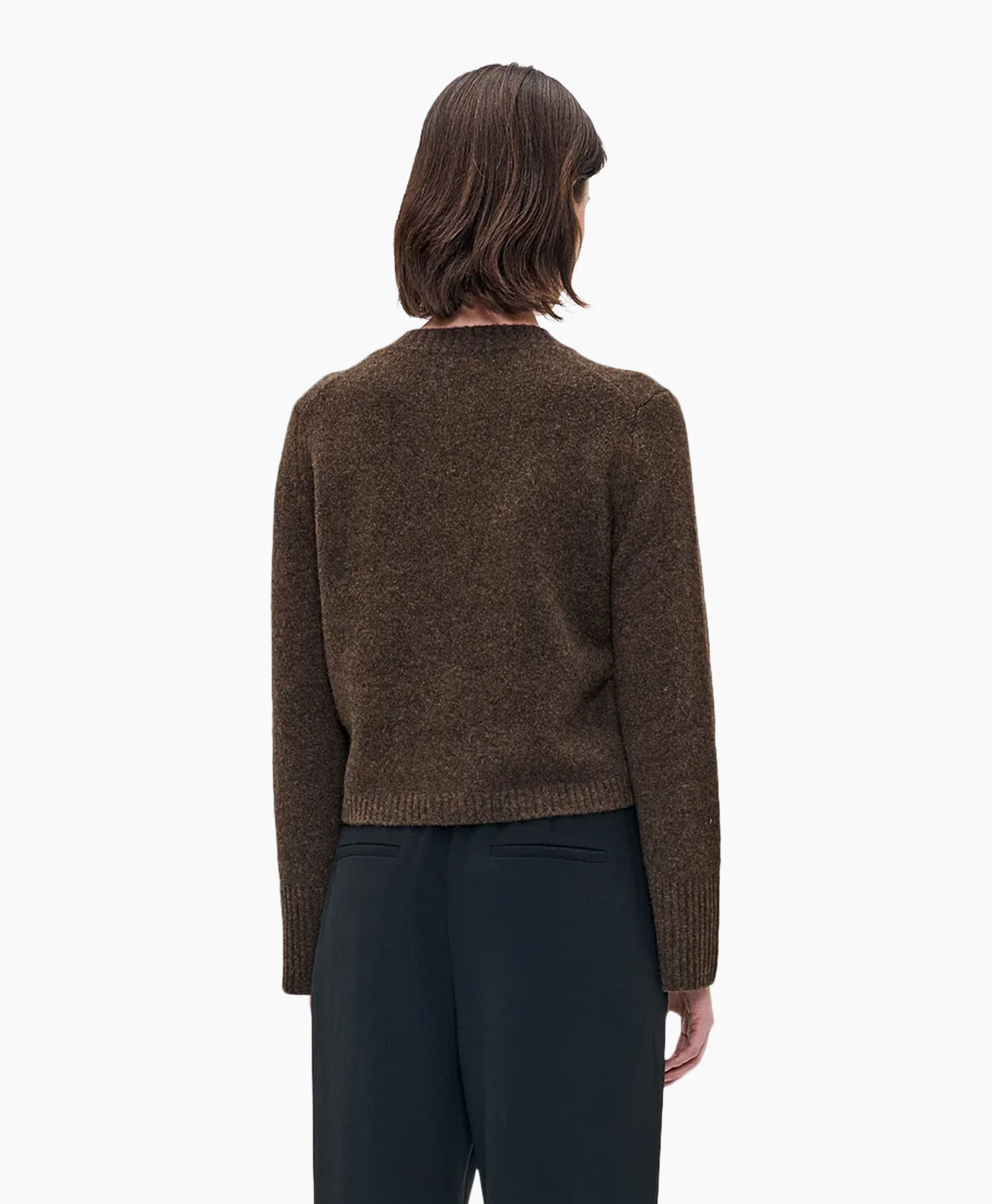 Vest Wool Cropped Brons