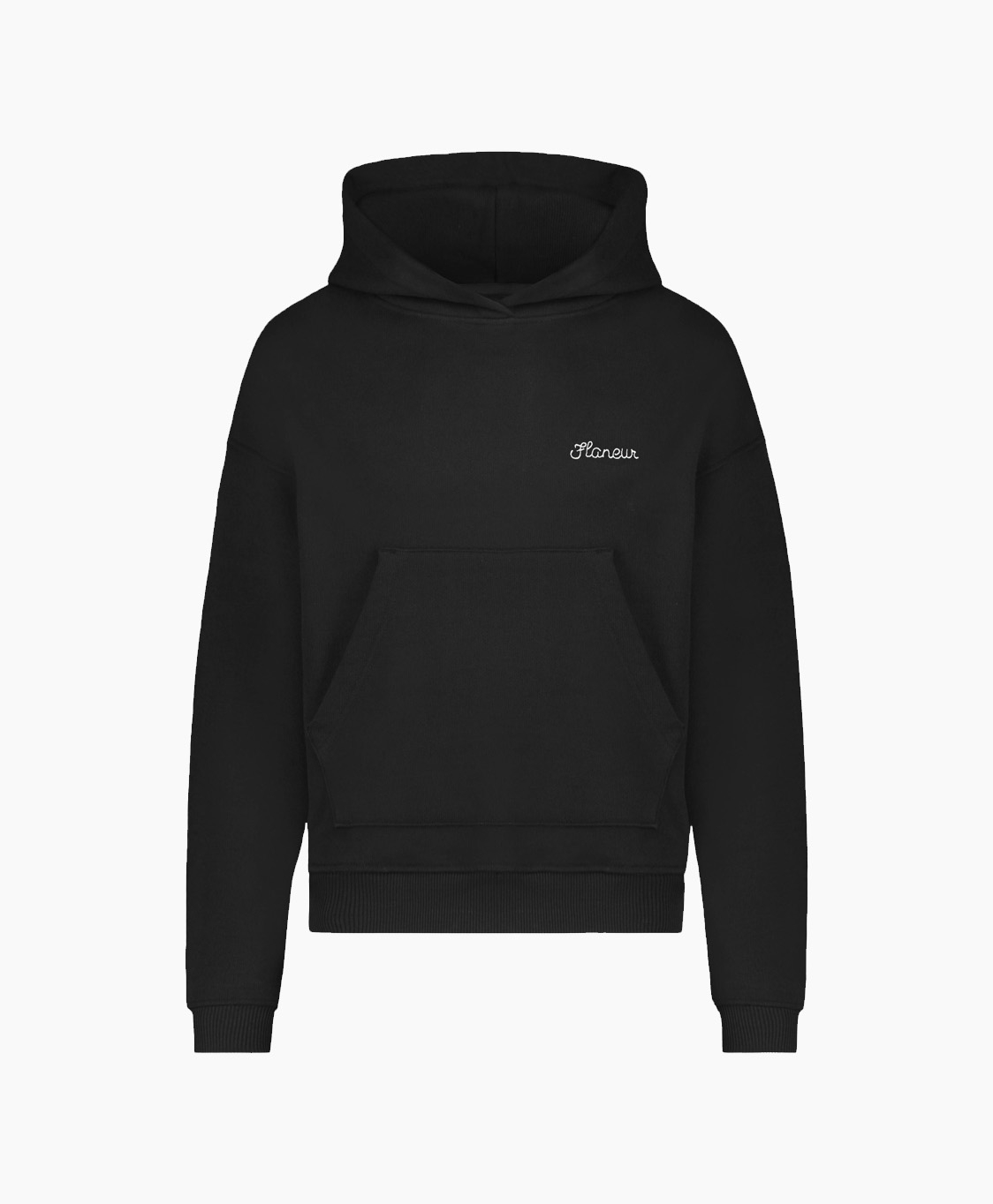 Flaneur Homme Hoodie Signature Zwart
