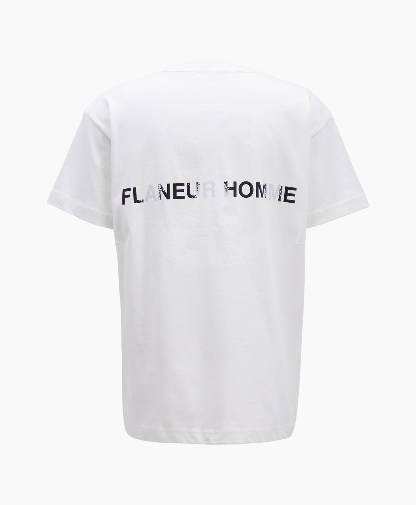 Flaneur Homme T-shirt Korte Mouw Peace T-shirt Wit