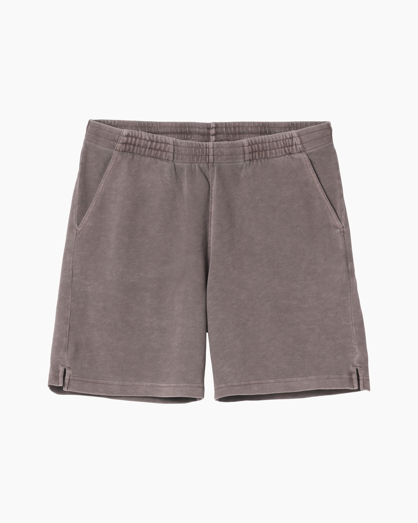 shorts, grijs, elastische taille, zakken, katoenblend