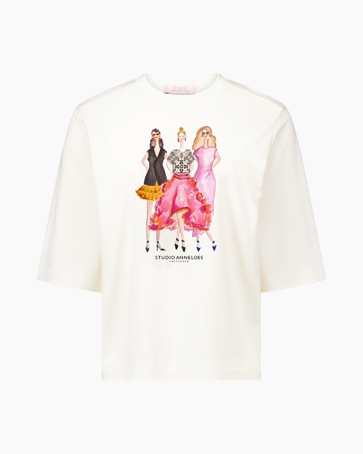 t-shirt, grafisch, mode, kunst, vrouw