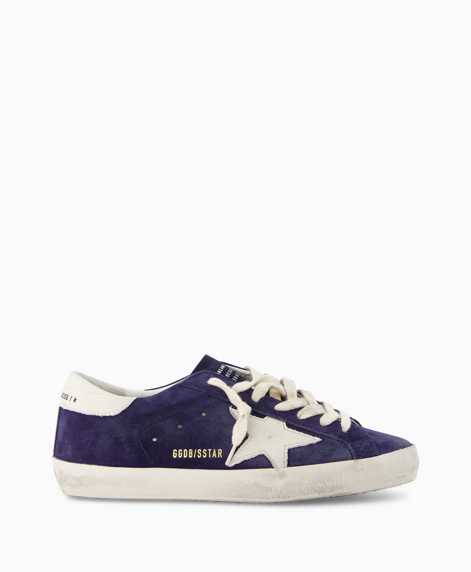 Golden Goose Sneaker Super Star Suede Donker Blauw