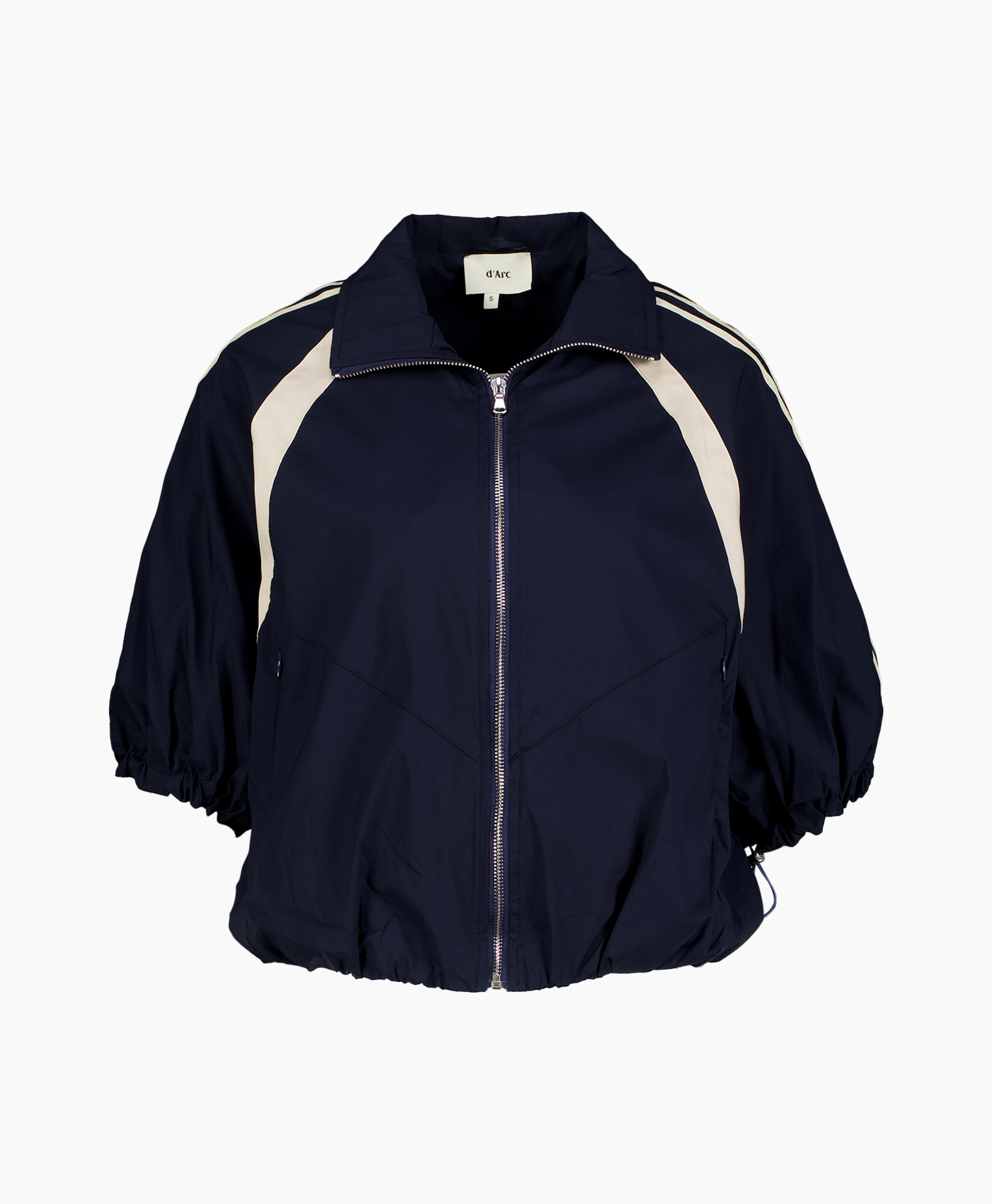 jacket, windbreaker, rits, marineblauw, raglan-mouw