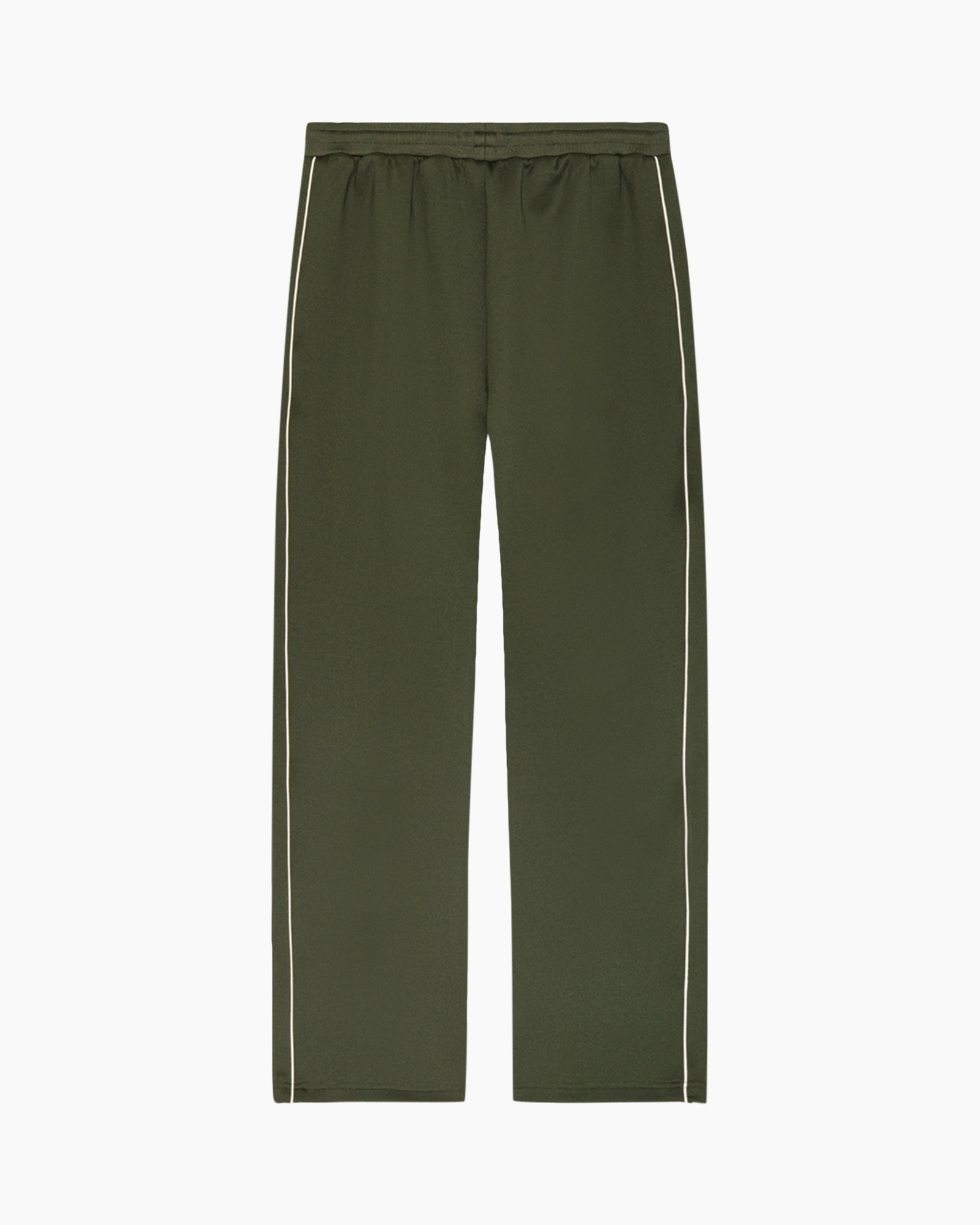 pants, tracksuit, olive, cropped?, contrast piping