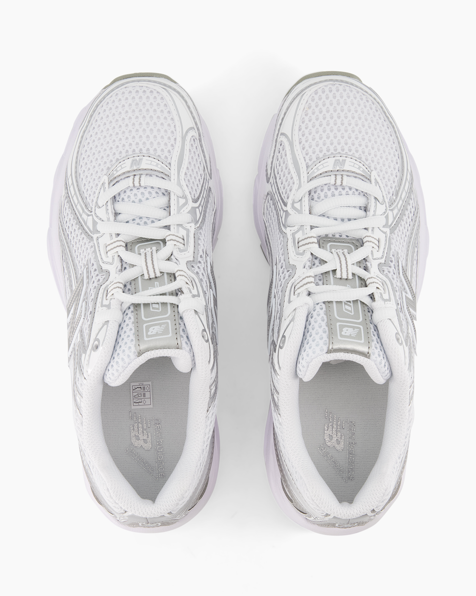 sneakers, sneaker (athletic), mesh, wit, veterschoenen