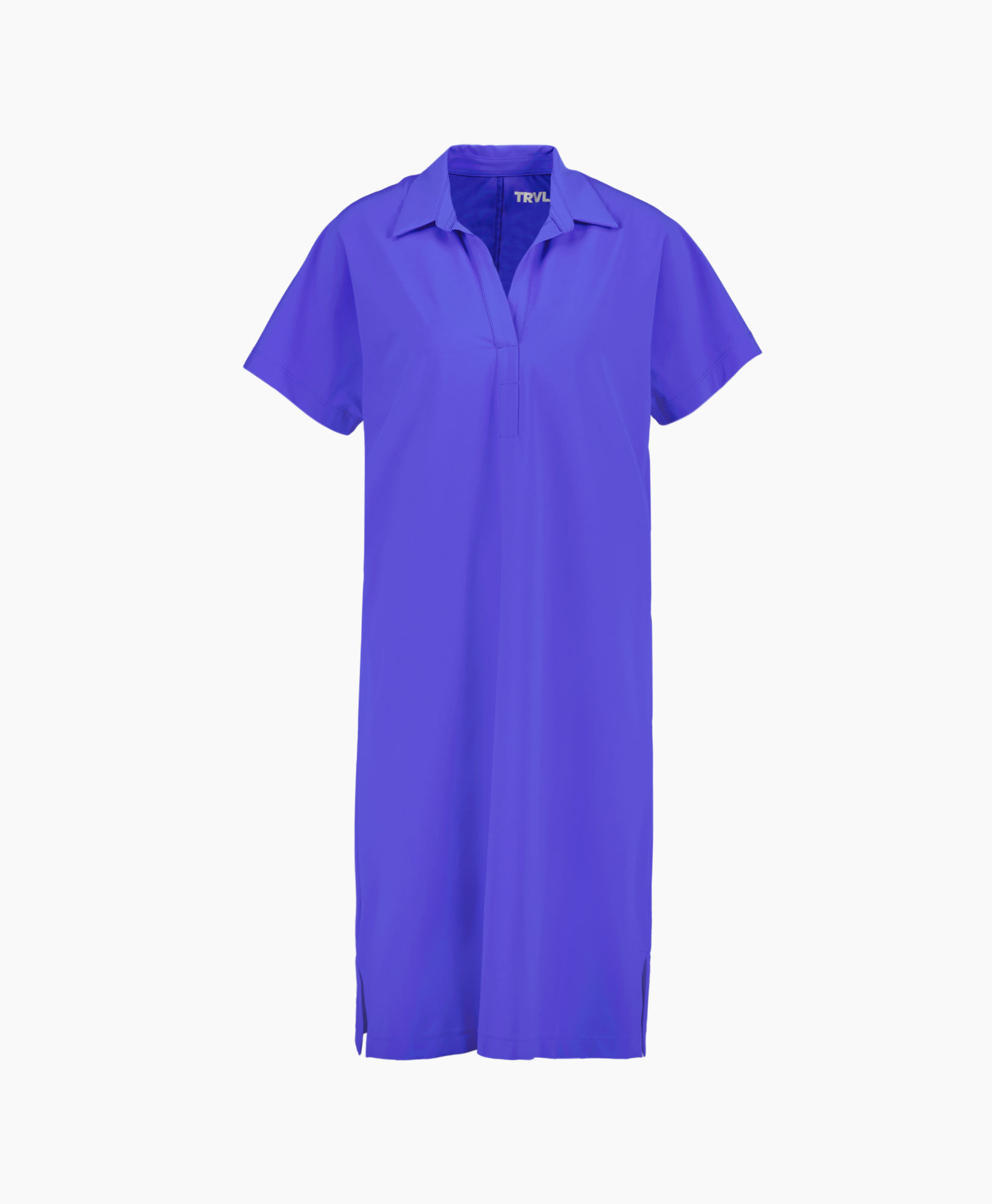 Trvl Drss Midi Jurk 01-t1210 12y midden blauw