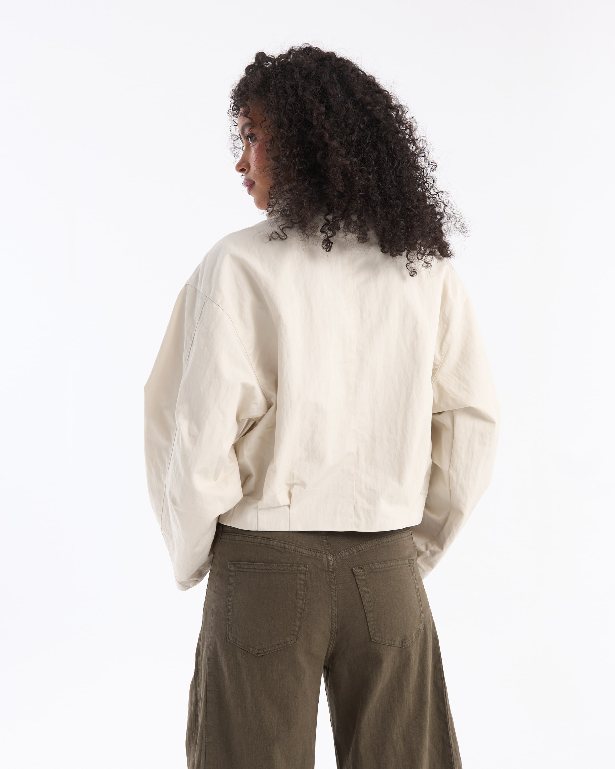 shirt, top, pullover, beige, collared