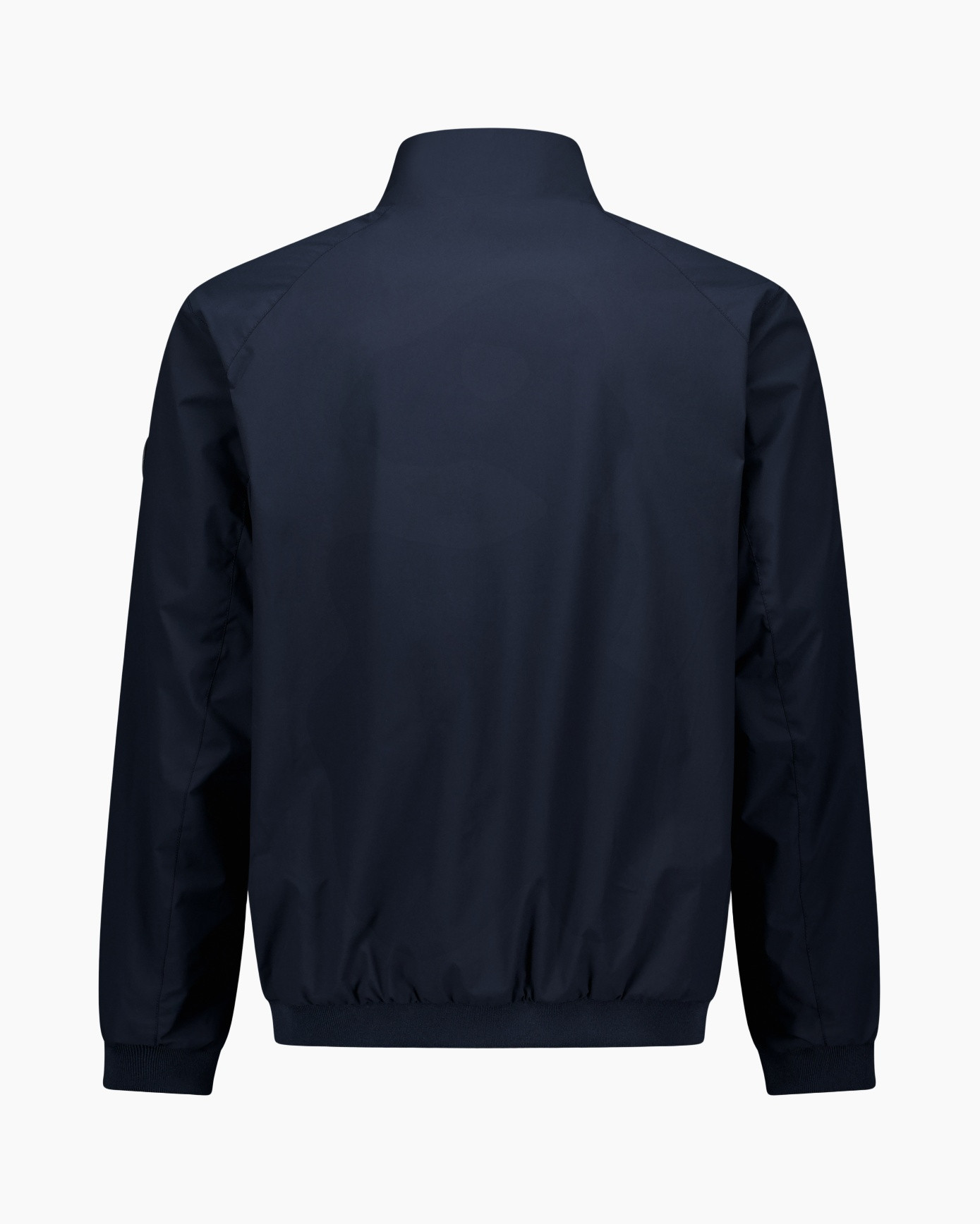 jacket, windbreaker, navy, full-zip, pockets