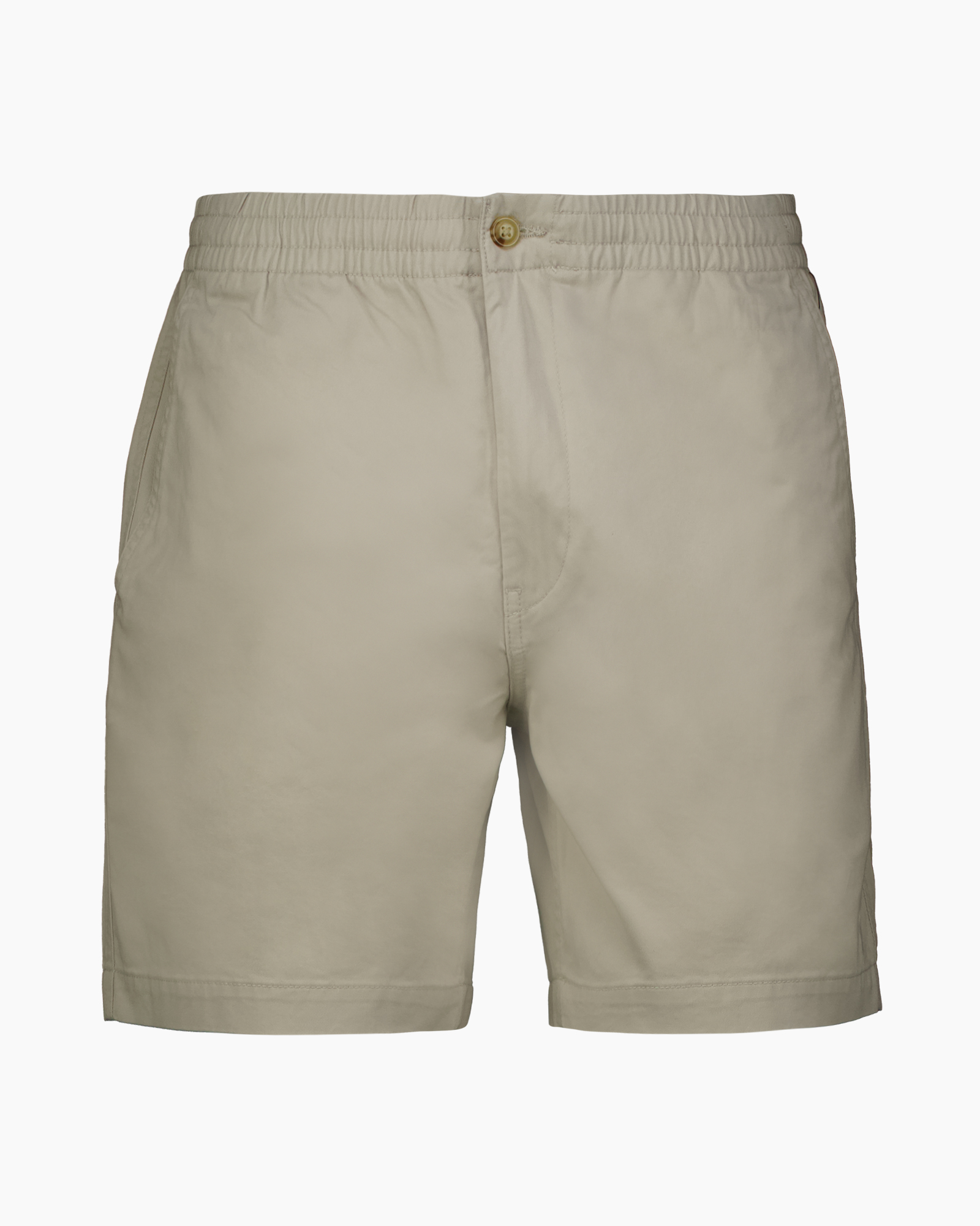 shorts, beige, elastic waistband, knopen, zak