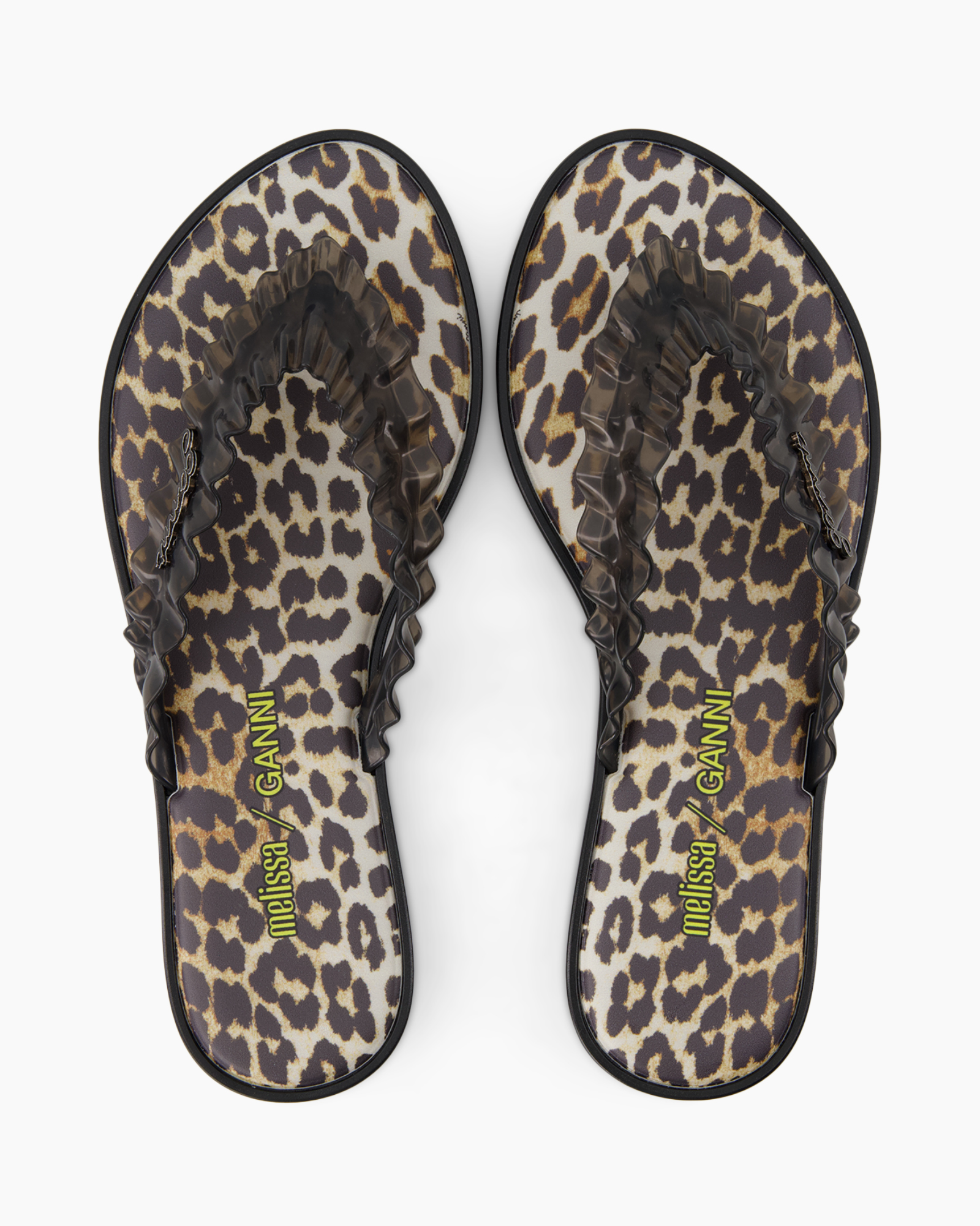 slippers, luipaard, sandaaltjes, ruffle, platform
