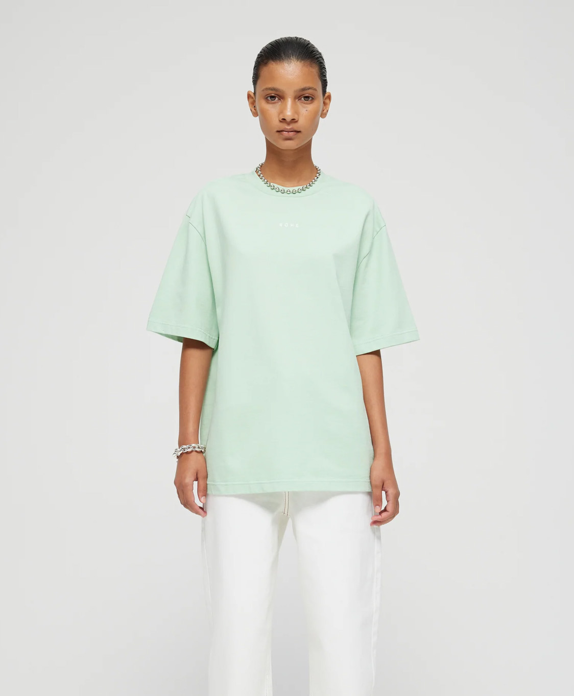 Róhe T-shirt Korte Mouw 306-22-037 Groen