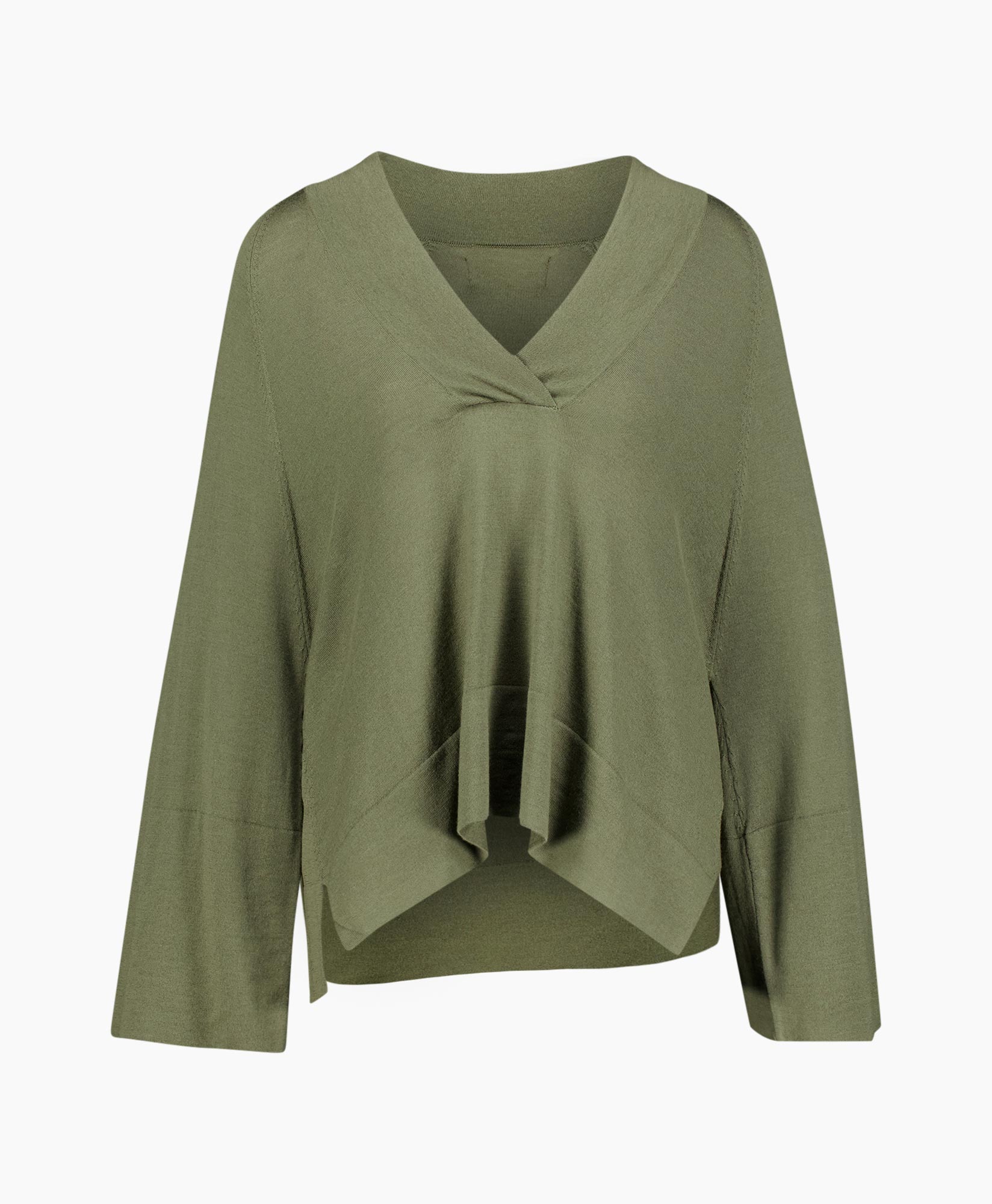 blouse, groen, knoopvoorzijde, lange mouwen, casual