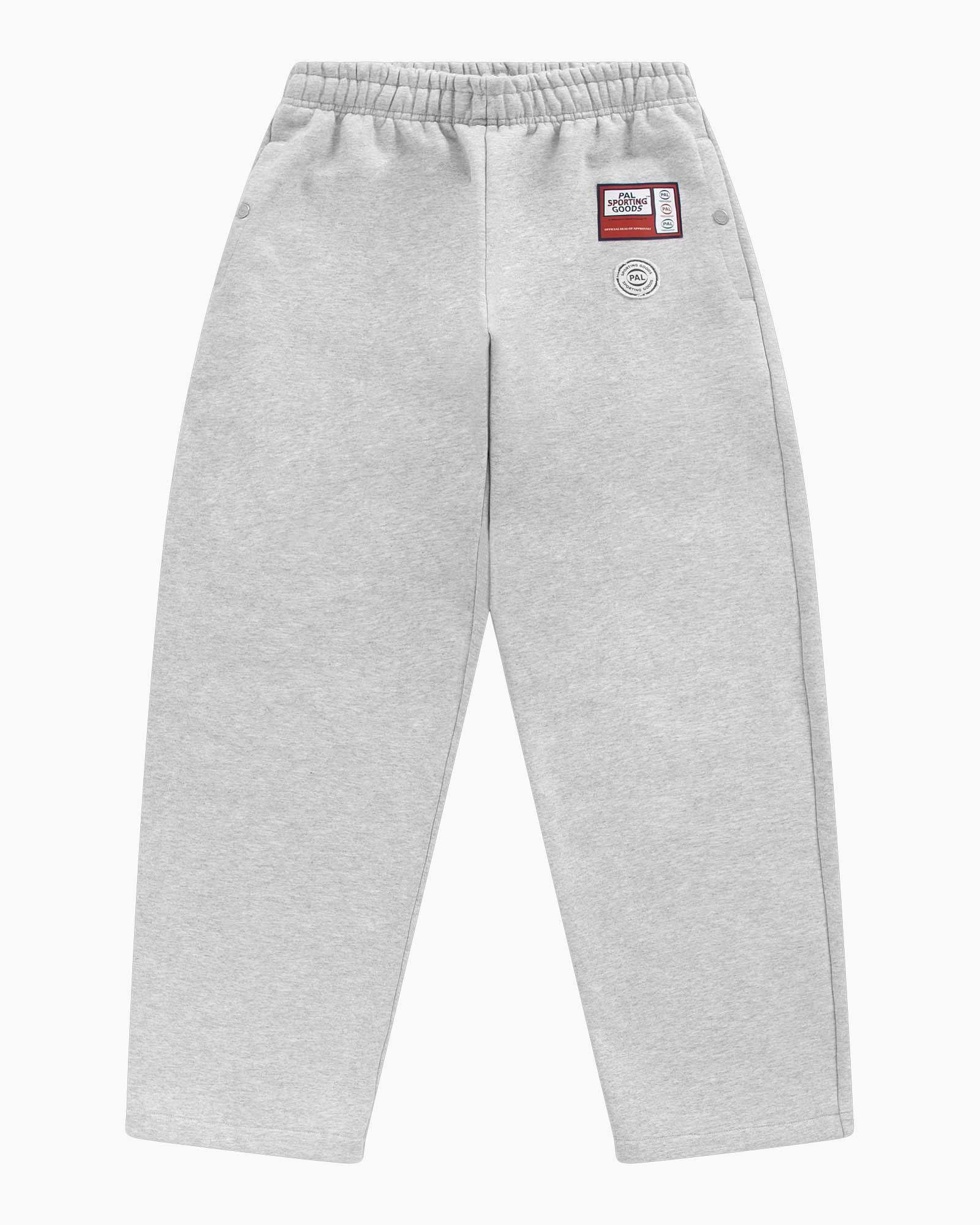 broek, grijs, elastische taille, patch, zakken