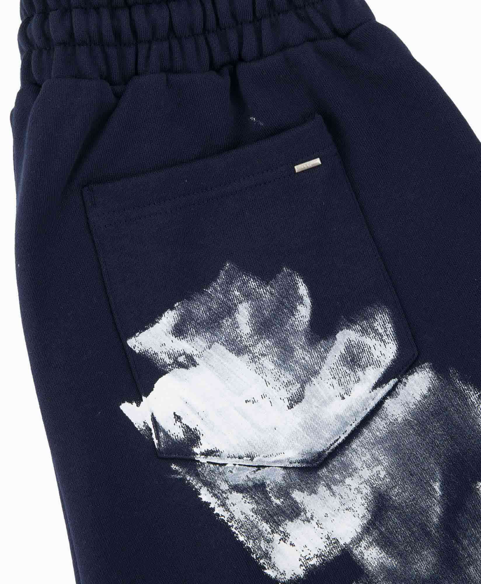 Flaneur Homme Korte Broek Atelier Shorts With Pain Donker Blauw