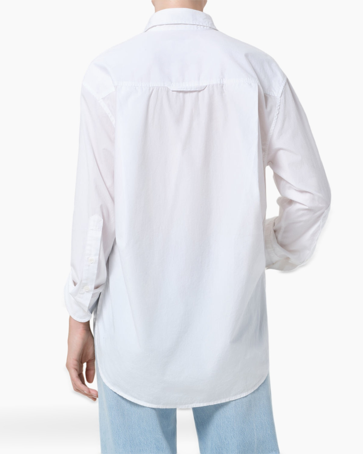 witte blouse, knopen overhemd, kraag, casuale outfit, zak