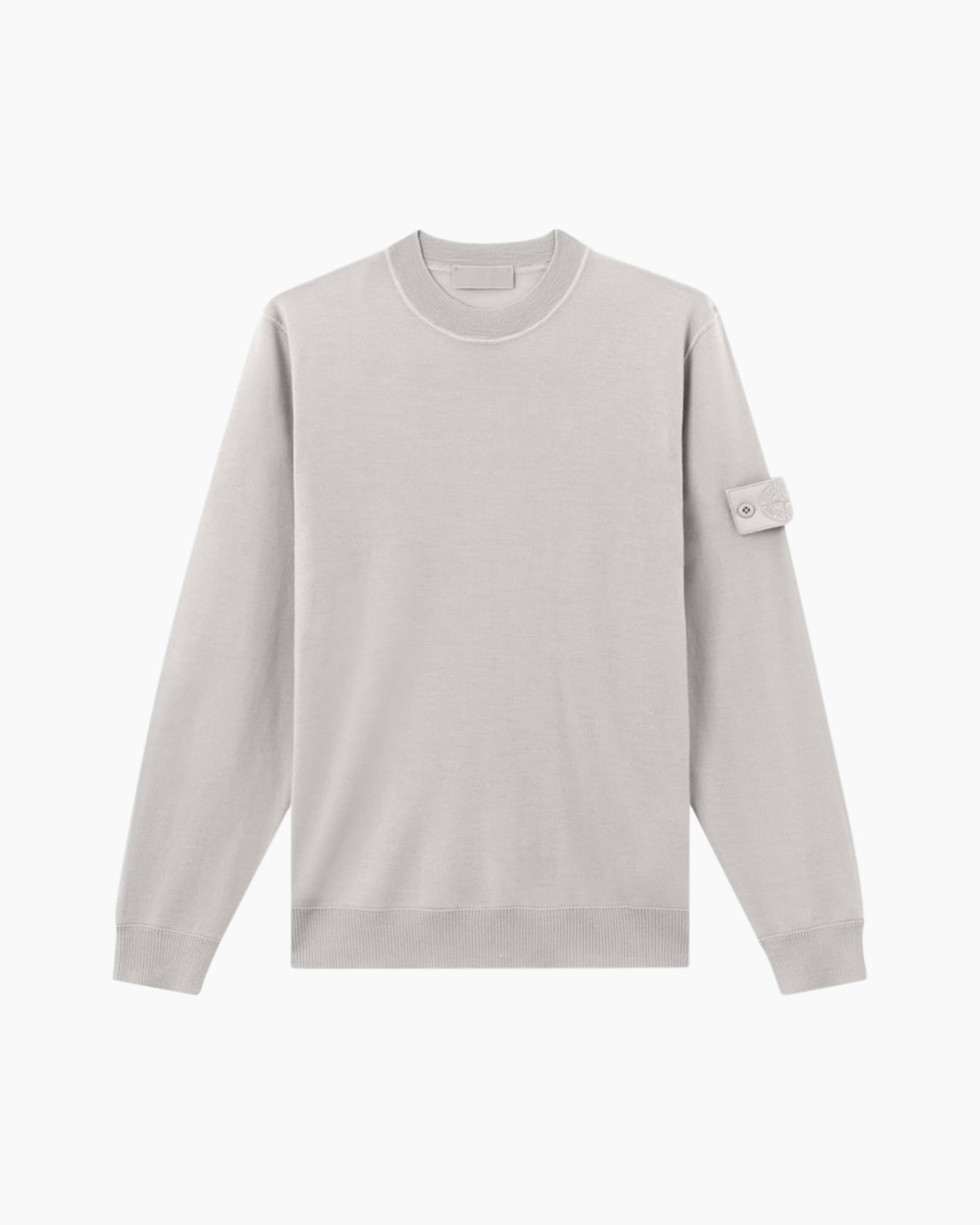 sweater, crewneck, longsleeve, solid, knit