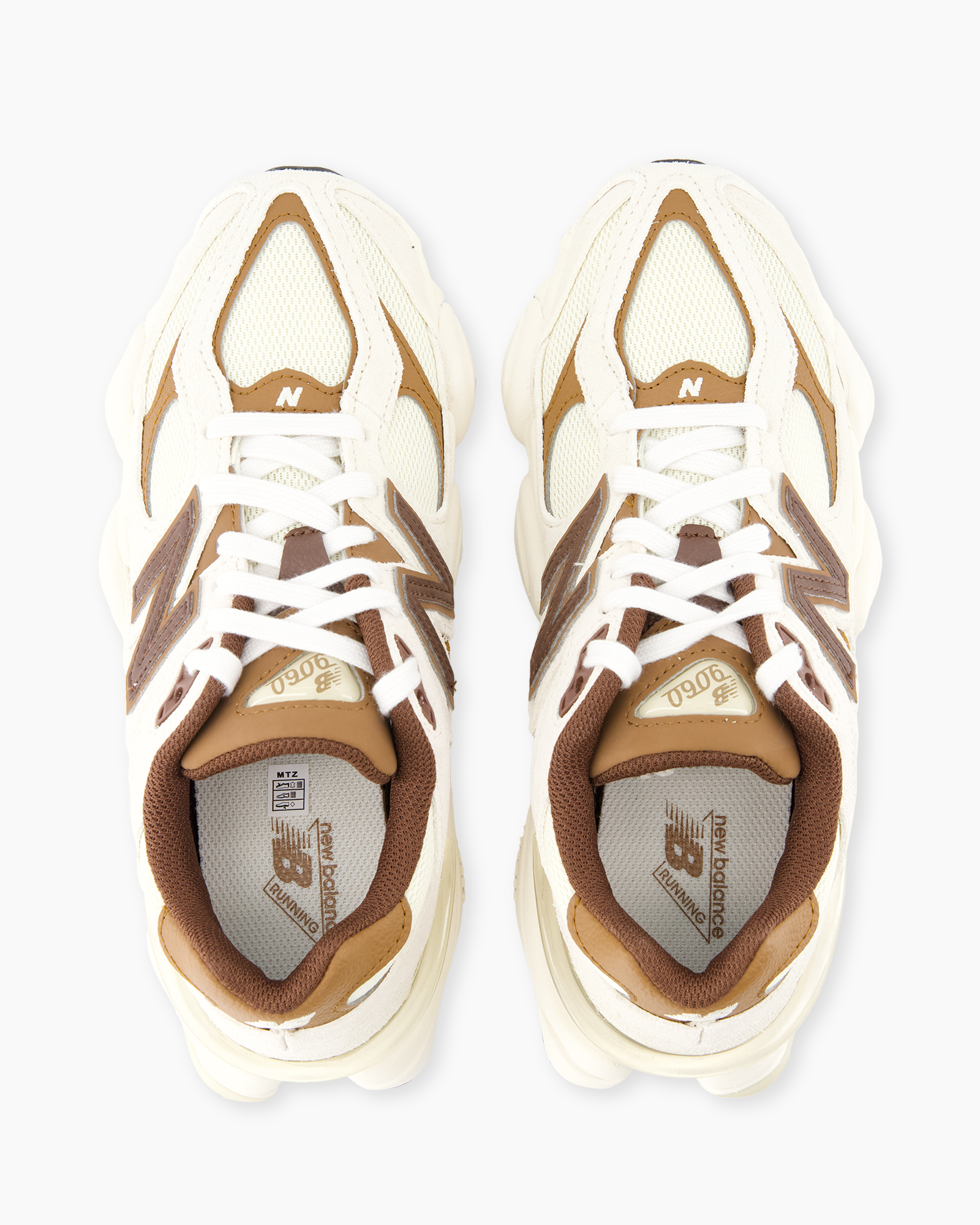 sneakers, athletic, wit, tan, veterschoenen