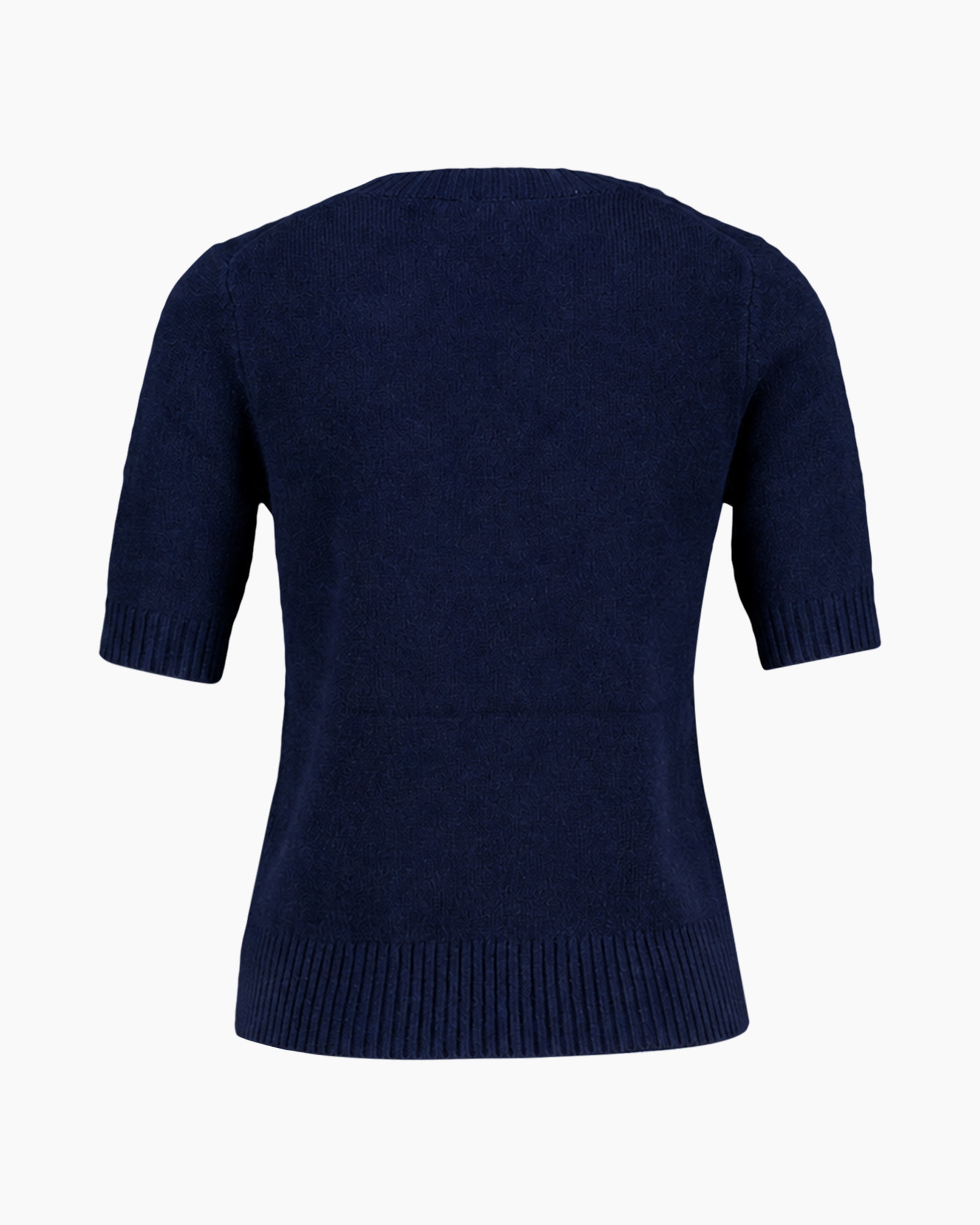 breisel, trui, korte mouw, marineblauw, pullovershirt