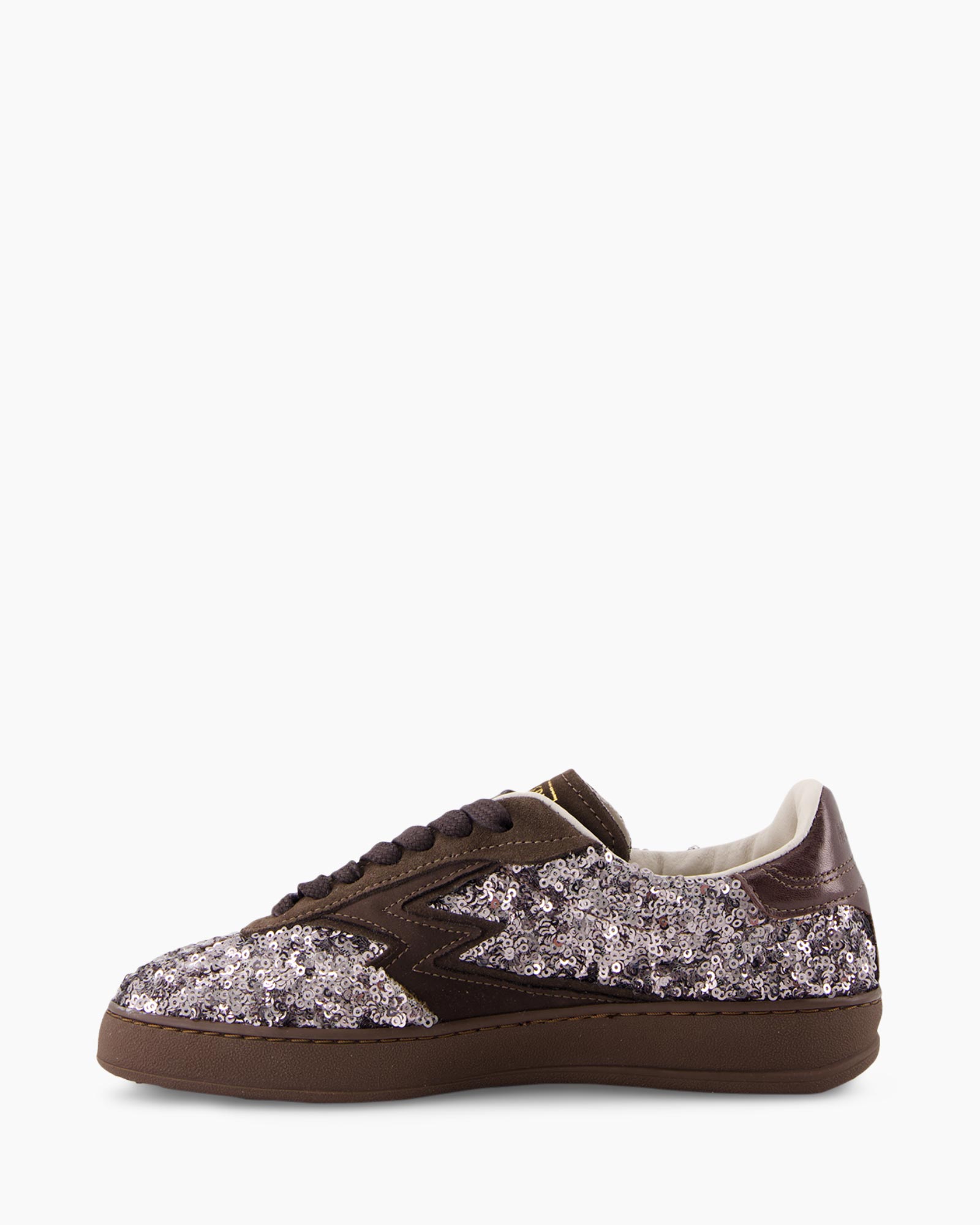 Sneaker Club Deluxe Paillettes Satin Bruin