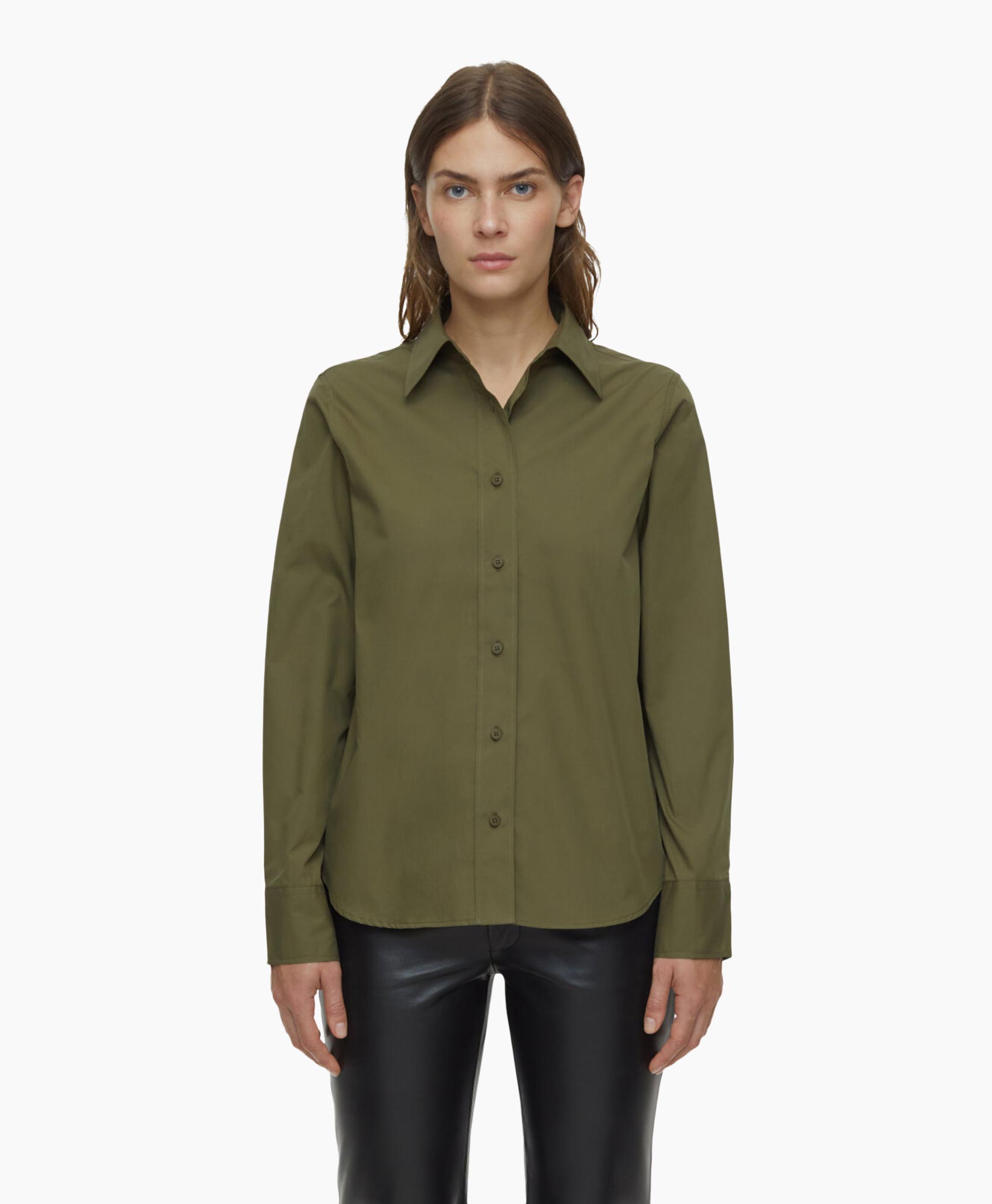 Closed Blouse Classy Longsleeve Groen
