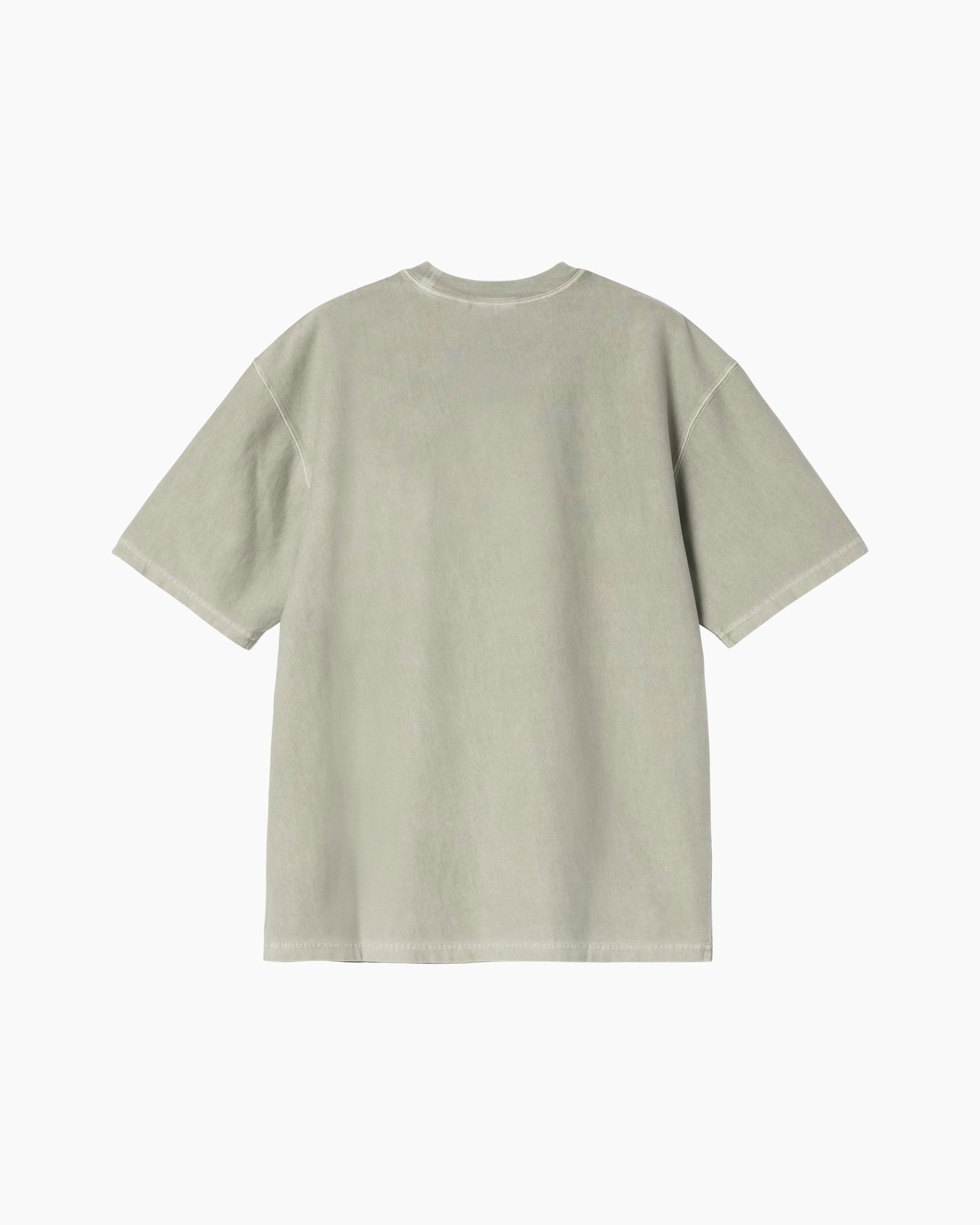 t-shirt, korte mouwen, crewneck, zak, katoen