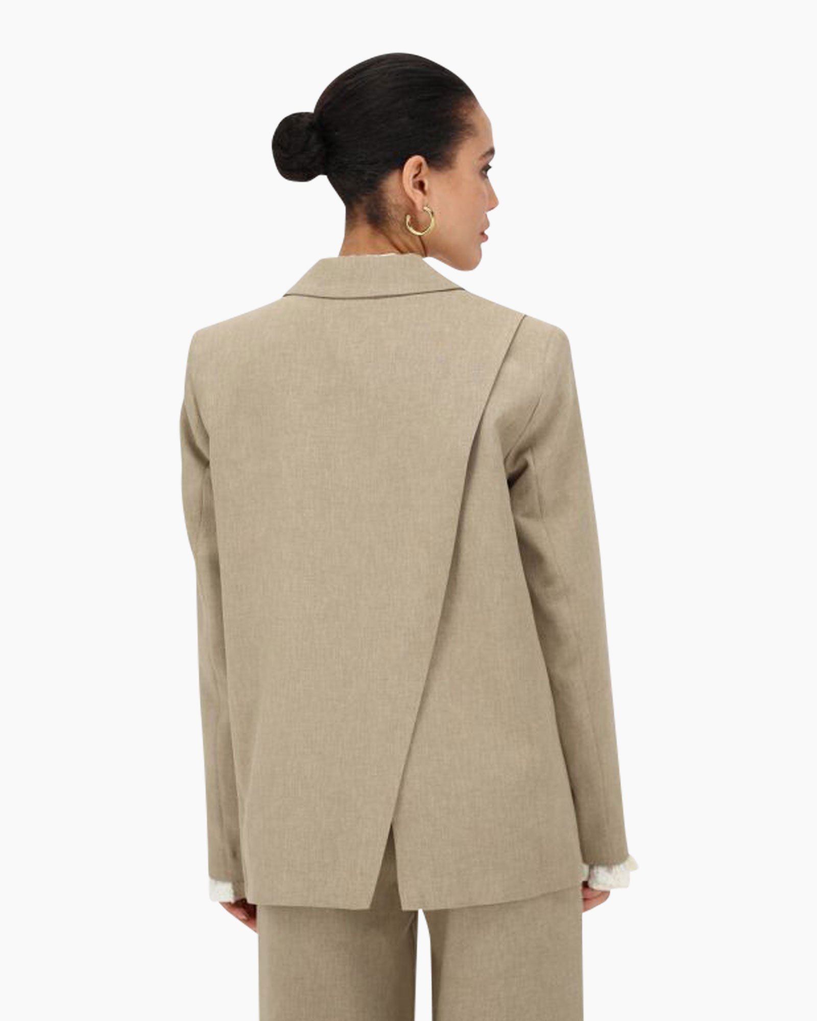 Jack Blazer With Slit At Back Groen