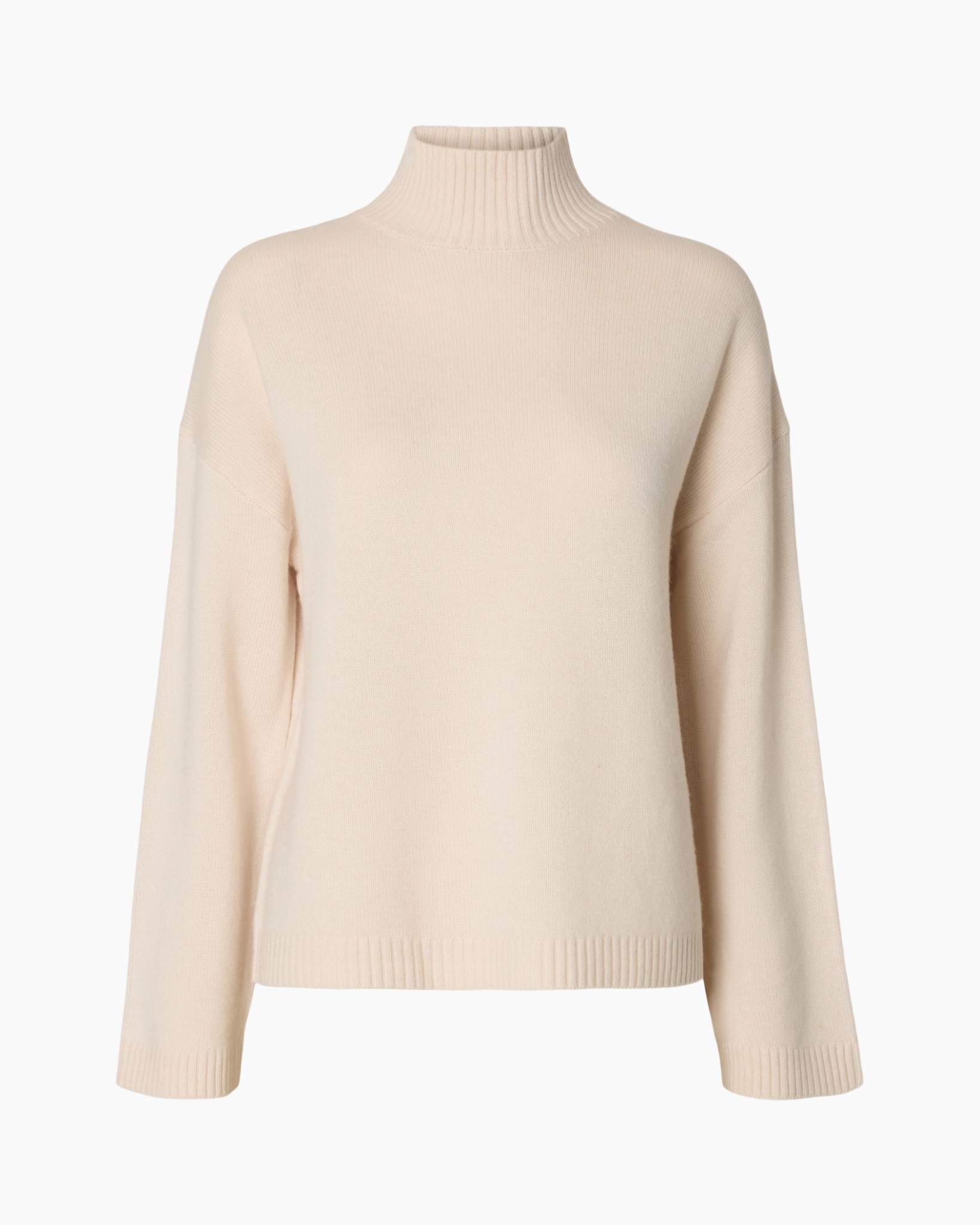 rolkraag, breiwerk, pullover, beige, lange mouw