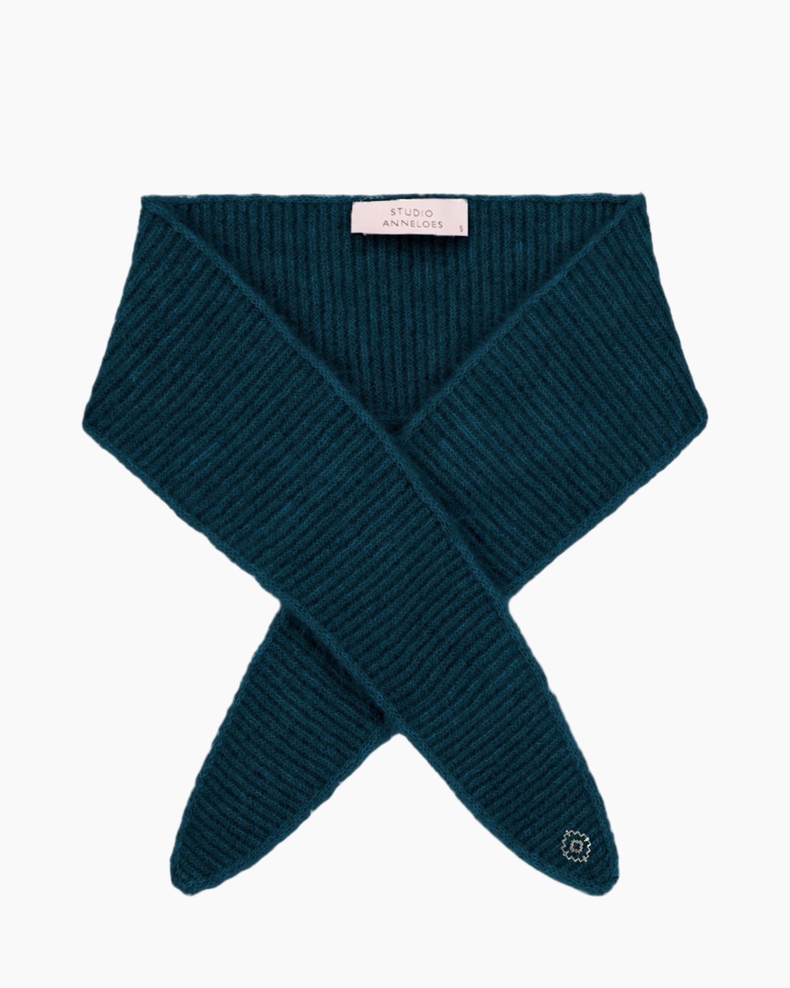 sjaal, breiwerk, groen-blauw, omslag, zacht
