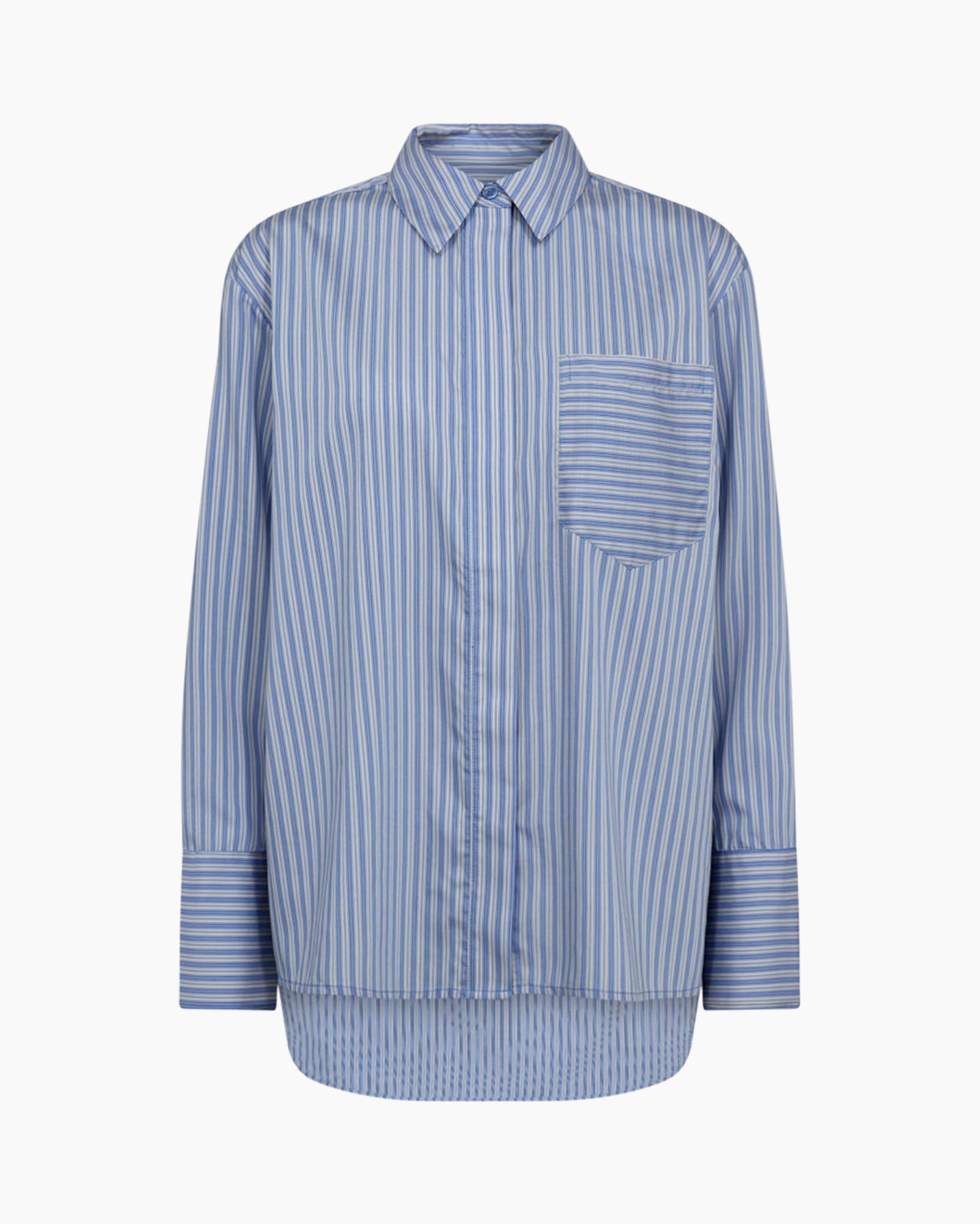 Blouse Finacc Stripe Blauw