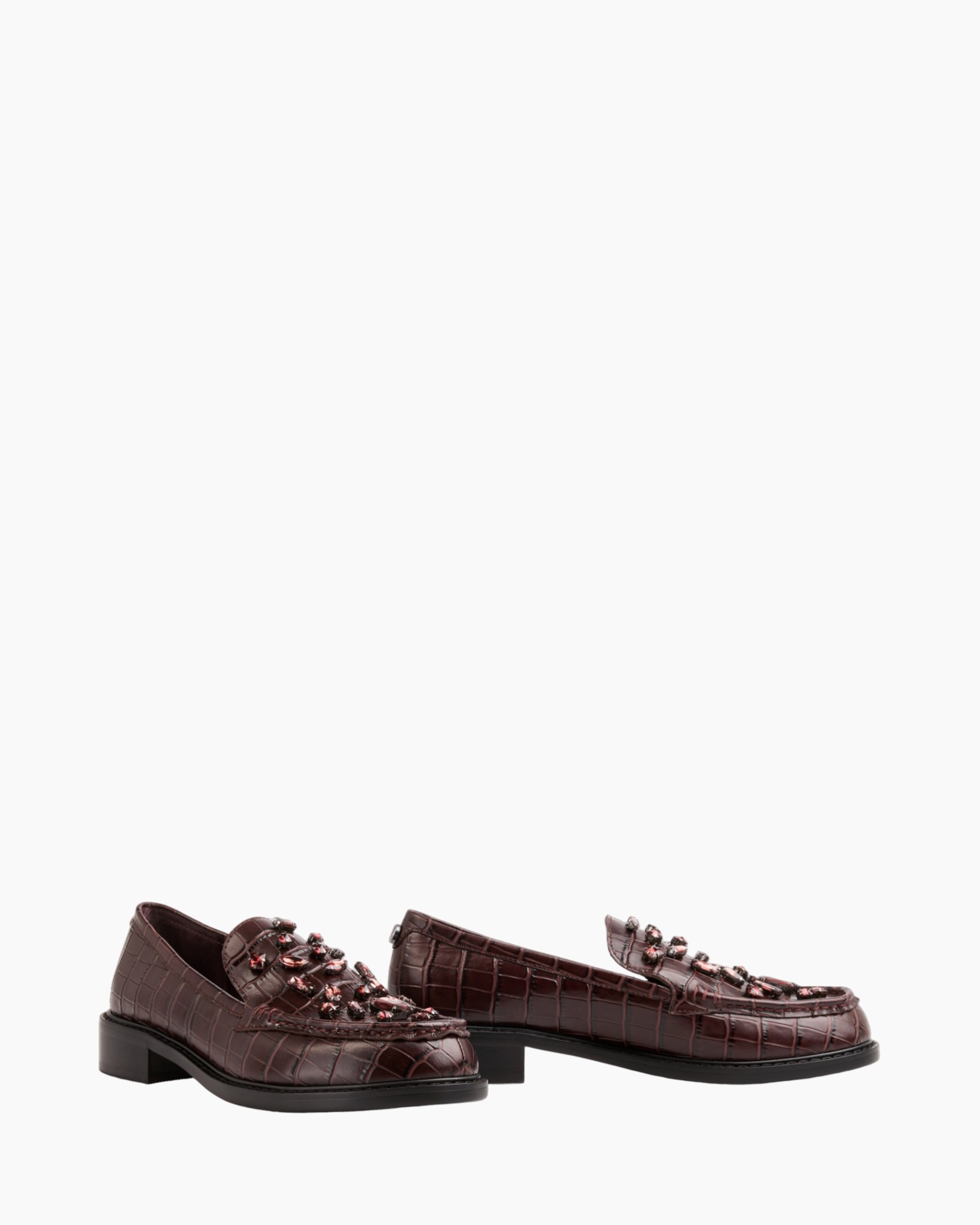 loafers, oxford, krokodillenhuid, bordeaux, kralenversiering