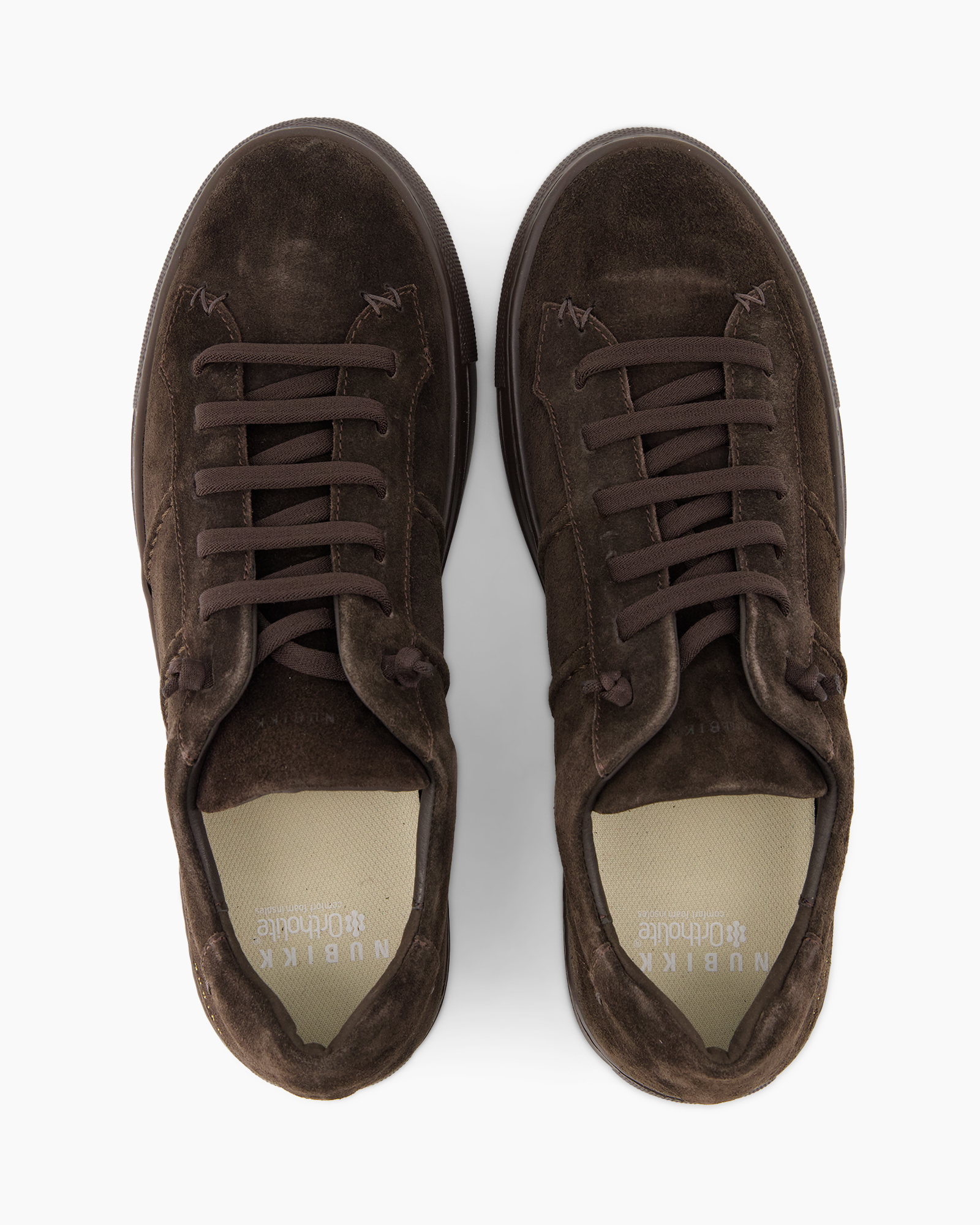 bruin, suède, schoenen, veterschoen, enkell