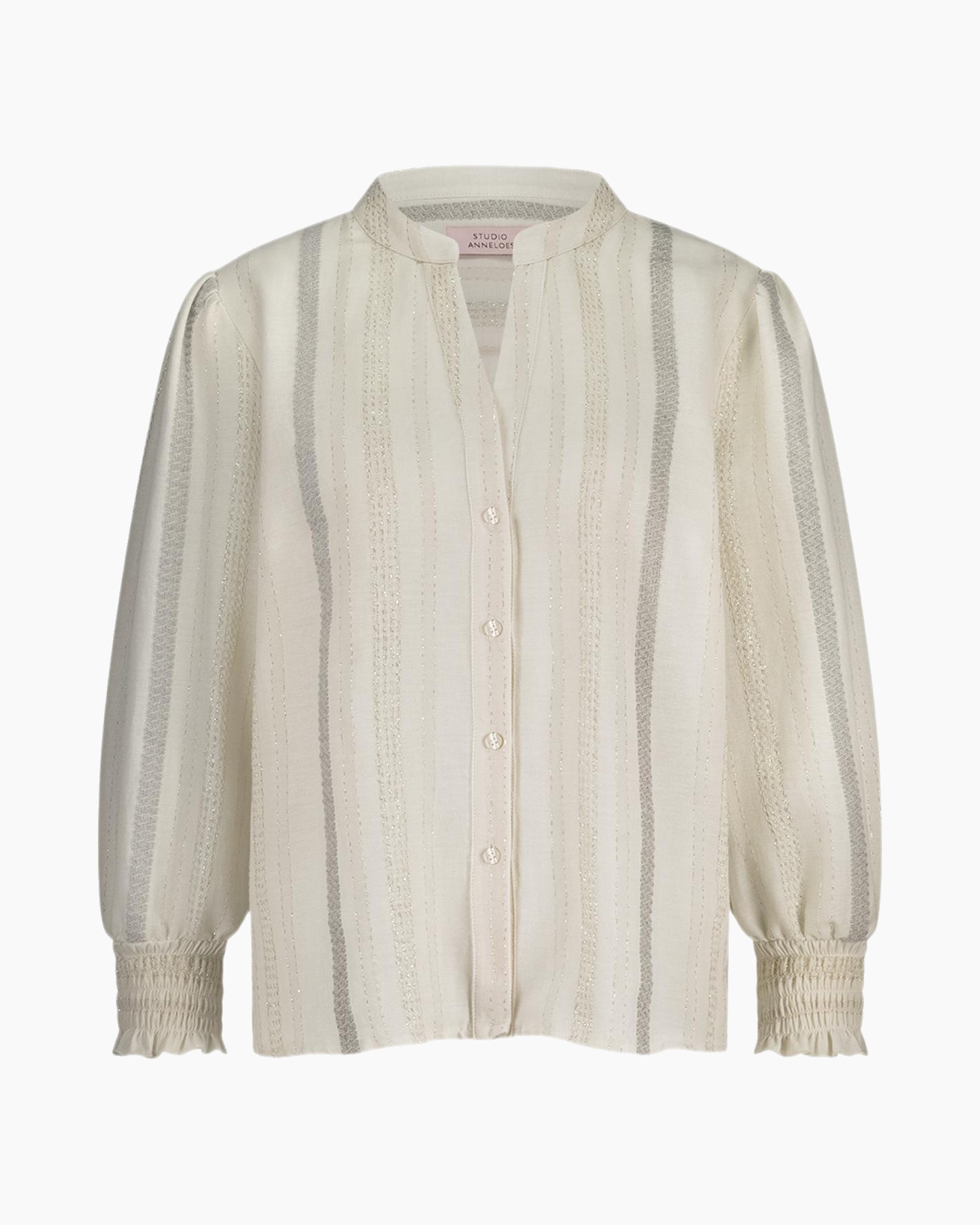 Blouse Louisa Jacquard Blouse Rood