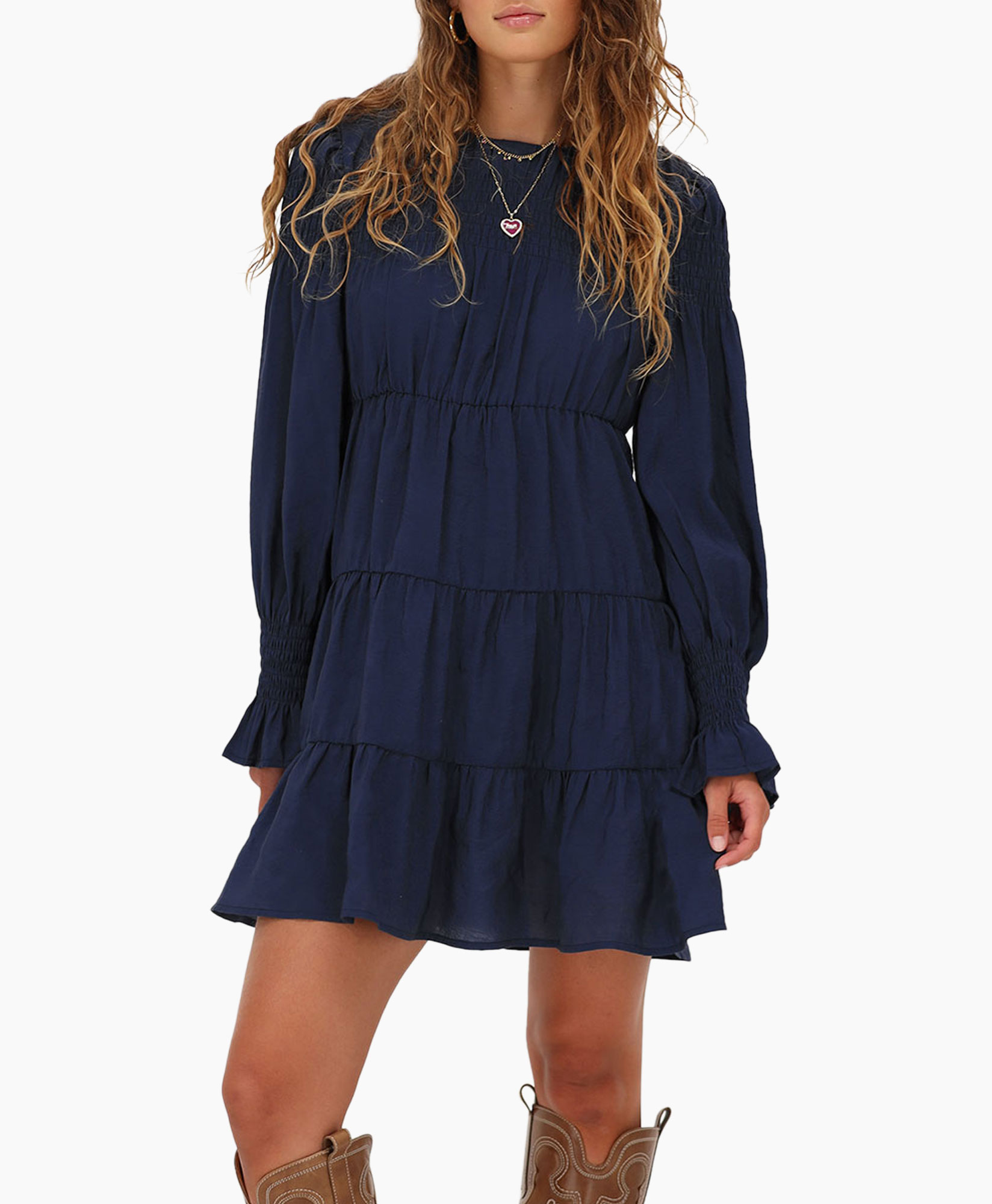 Jurk Mj11657 Blauw