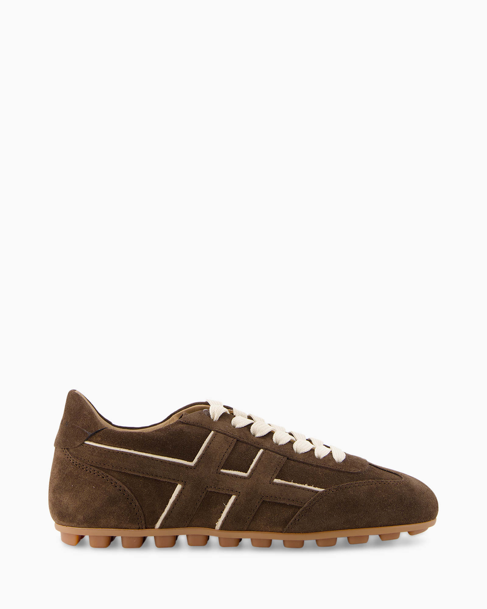 Sneaker H693 Allacciato Donker Bruin