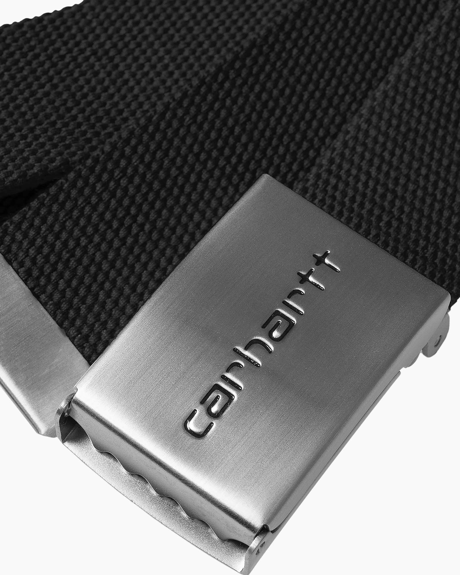 Riem Clip Belt Chrome Zwart