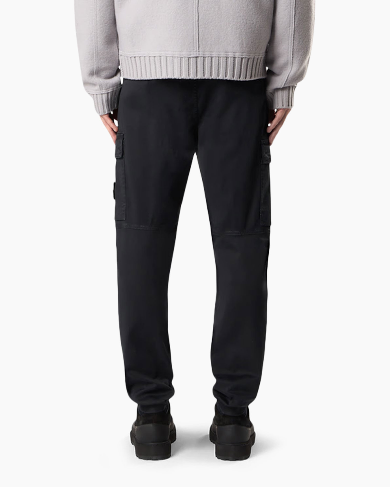 broek, cargo broek, zwart, ruime pasvorm, enkellengte