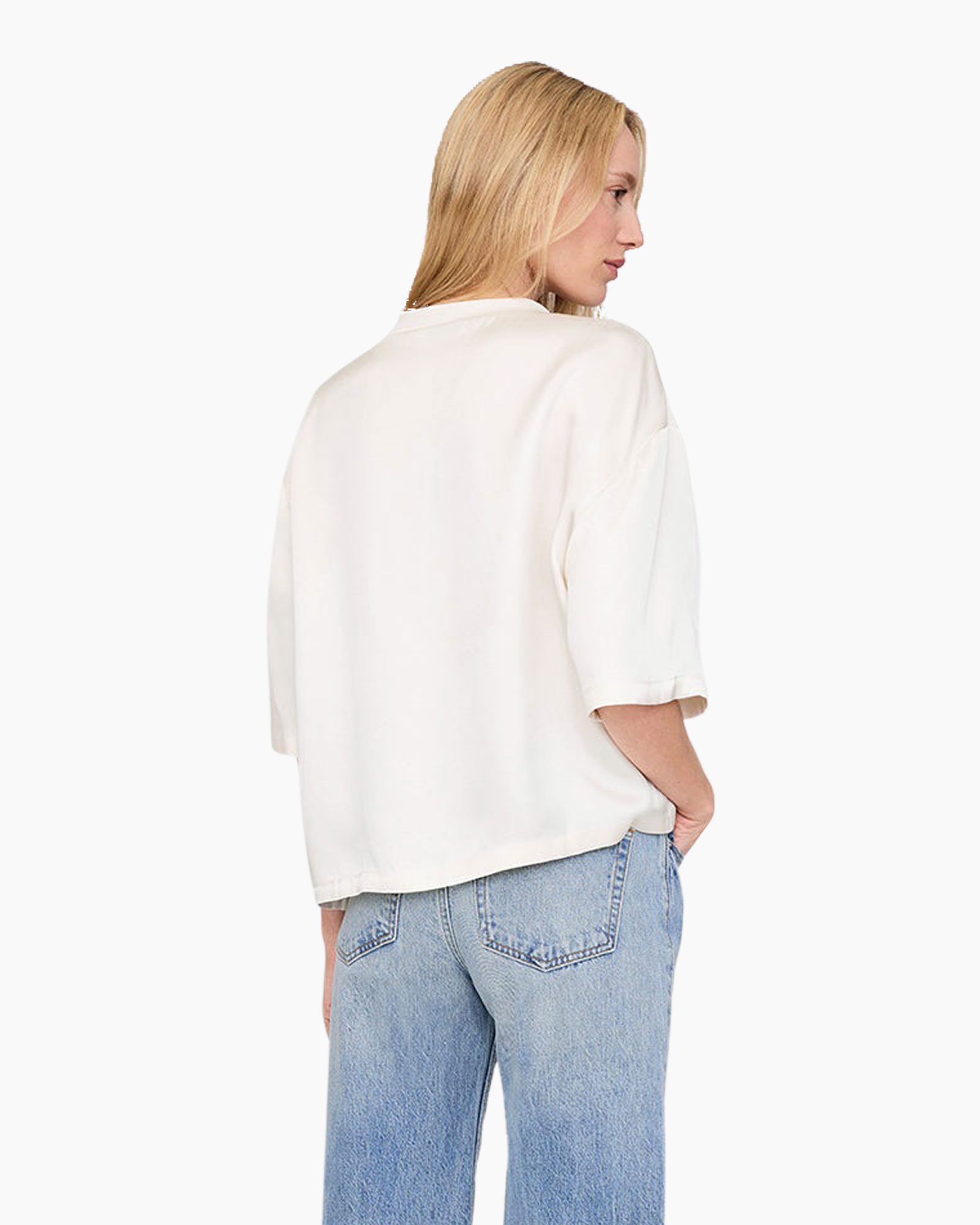 T-shirt Korte Mouw Imogen Off White