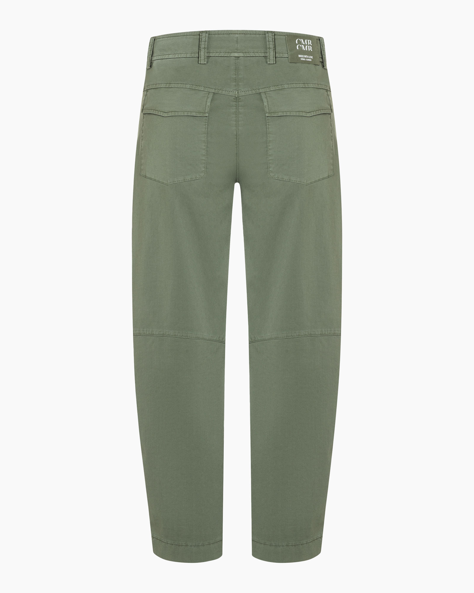 broek, cargo broek, olijf groen, khaki, stiksels detail
