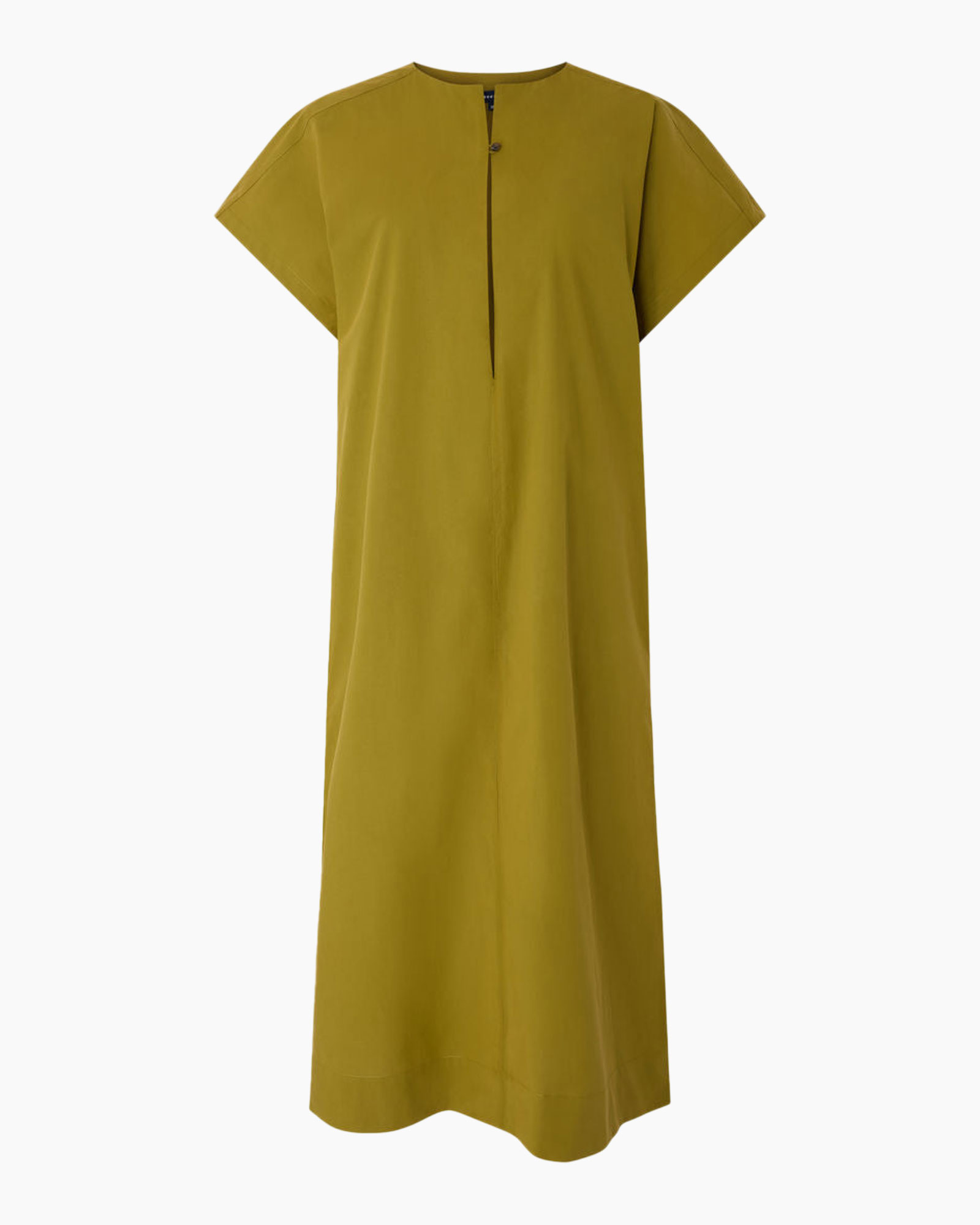 jurk, maxi jurk, korte mouwen, lange jurk, effen kleur