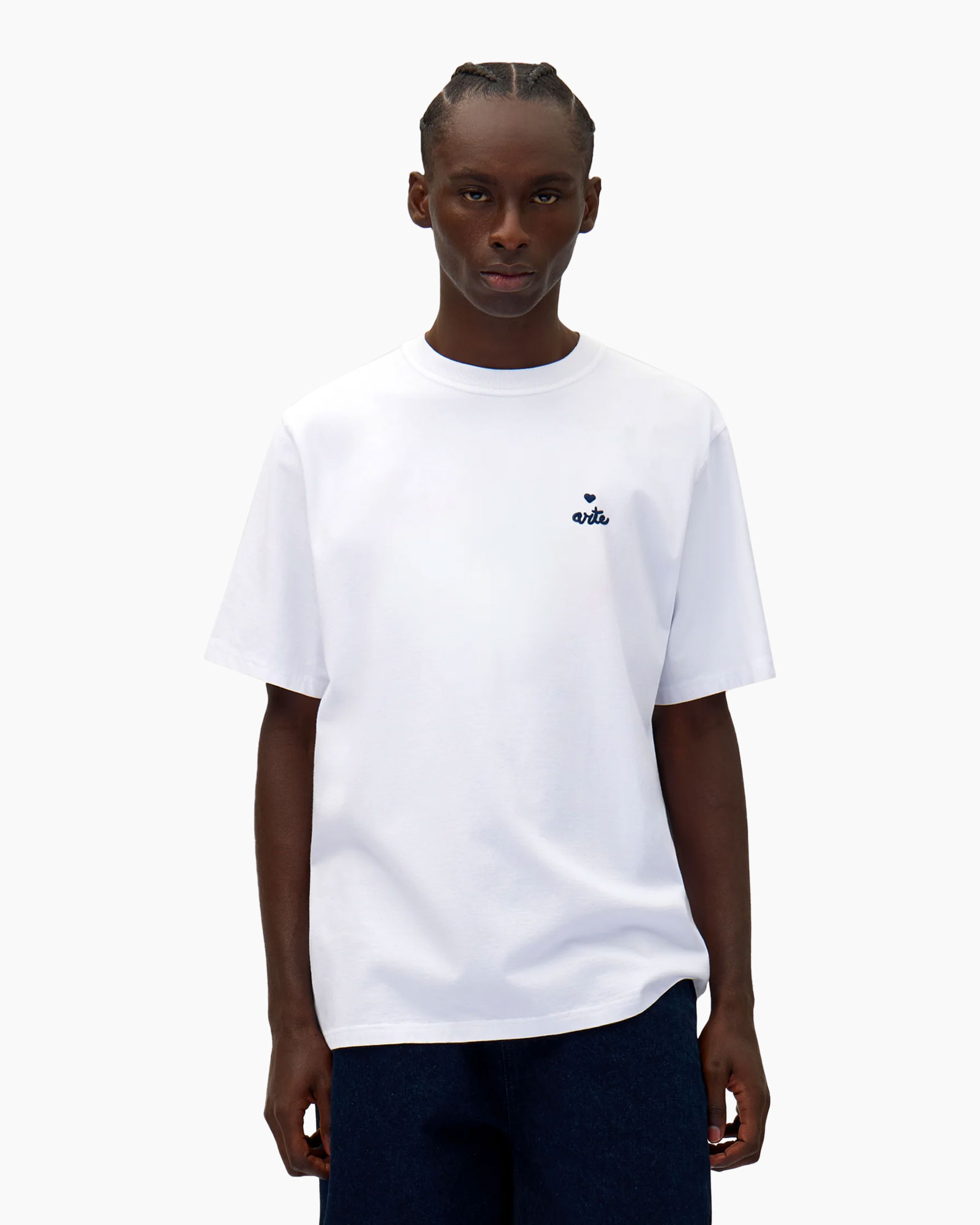T-shirt Korte Mouw Small Heart And Logo Tee Wit