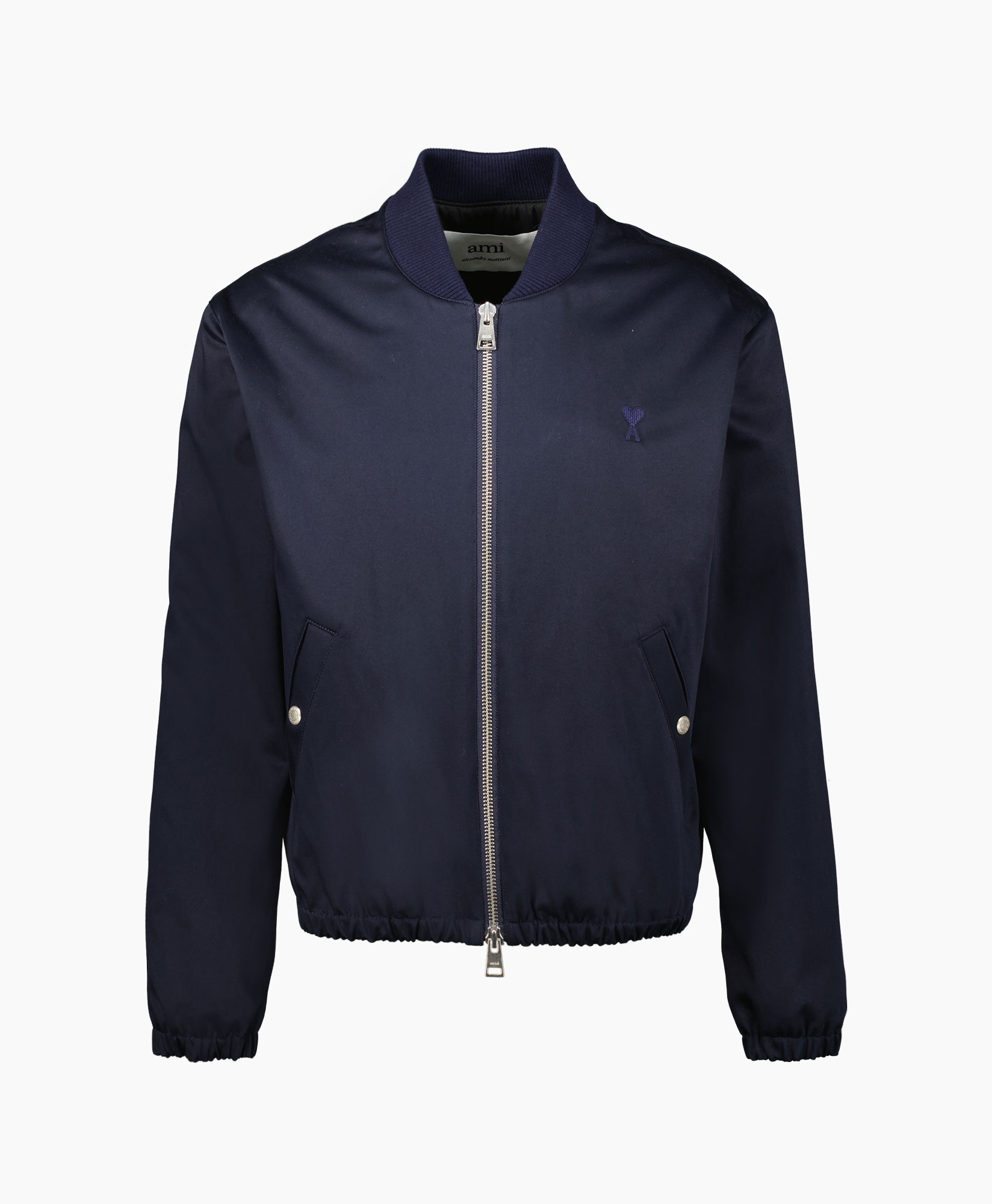 Ami Jack Bomer Zipped Donker Blauw