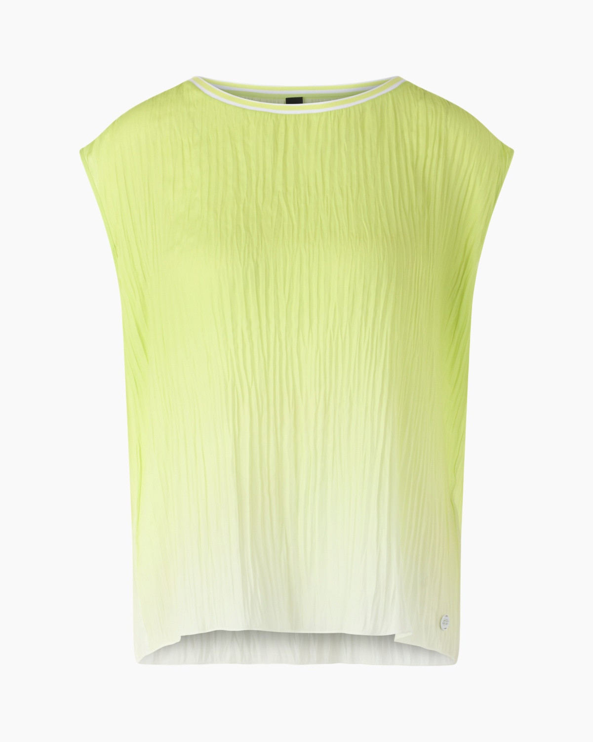 tanktop, sensorloze, neongeel, kreukstof, lichtgewicht